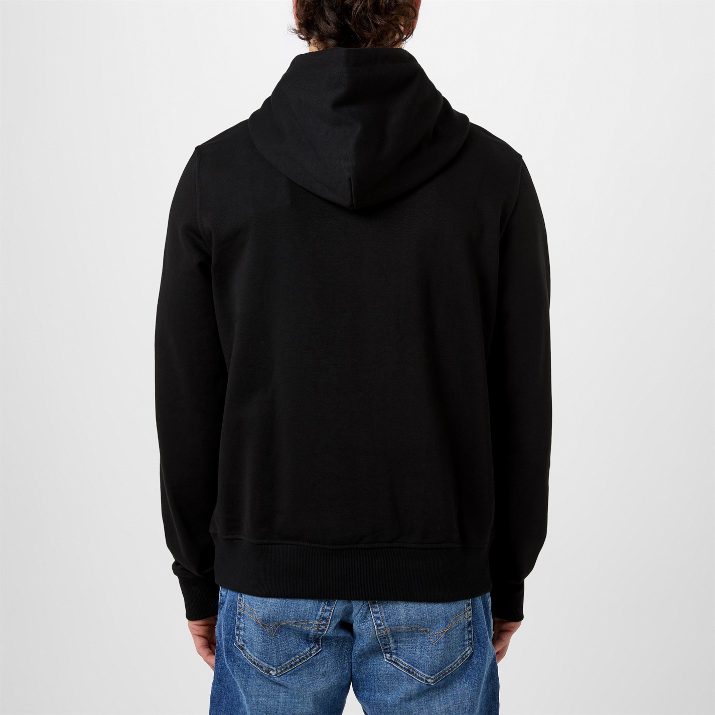 Mikina Diesel Black 9XX 7850429 Patch Logo OTH Hoodie Mens - 3