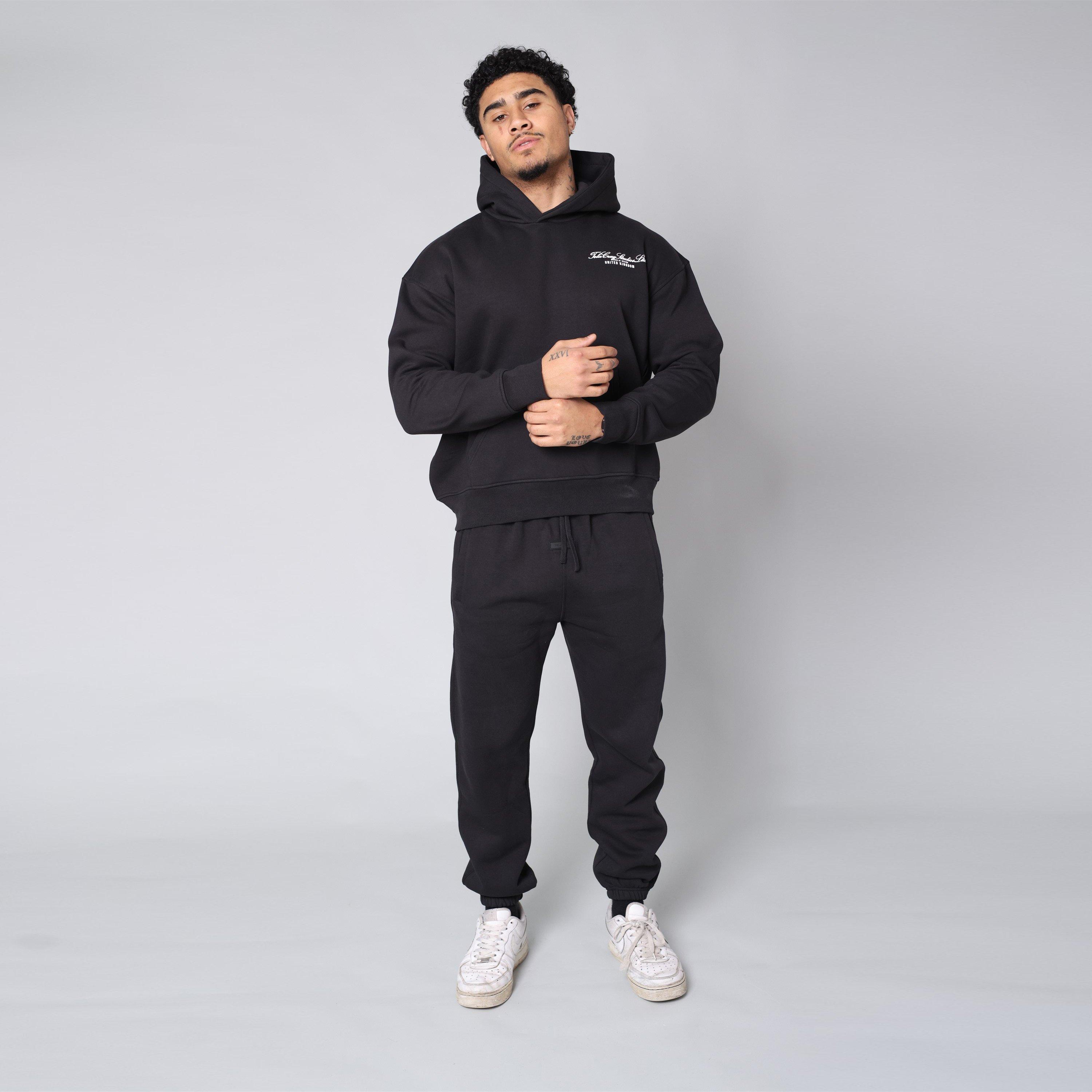 Mikina Tela Cruz Black 7932606 Men's Studio Overhead Hoodie - 1