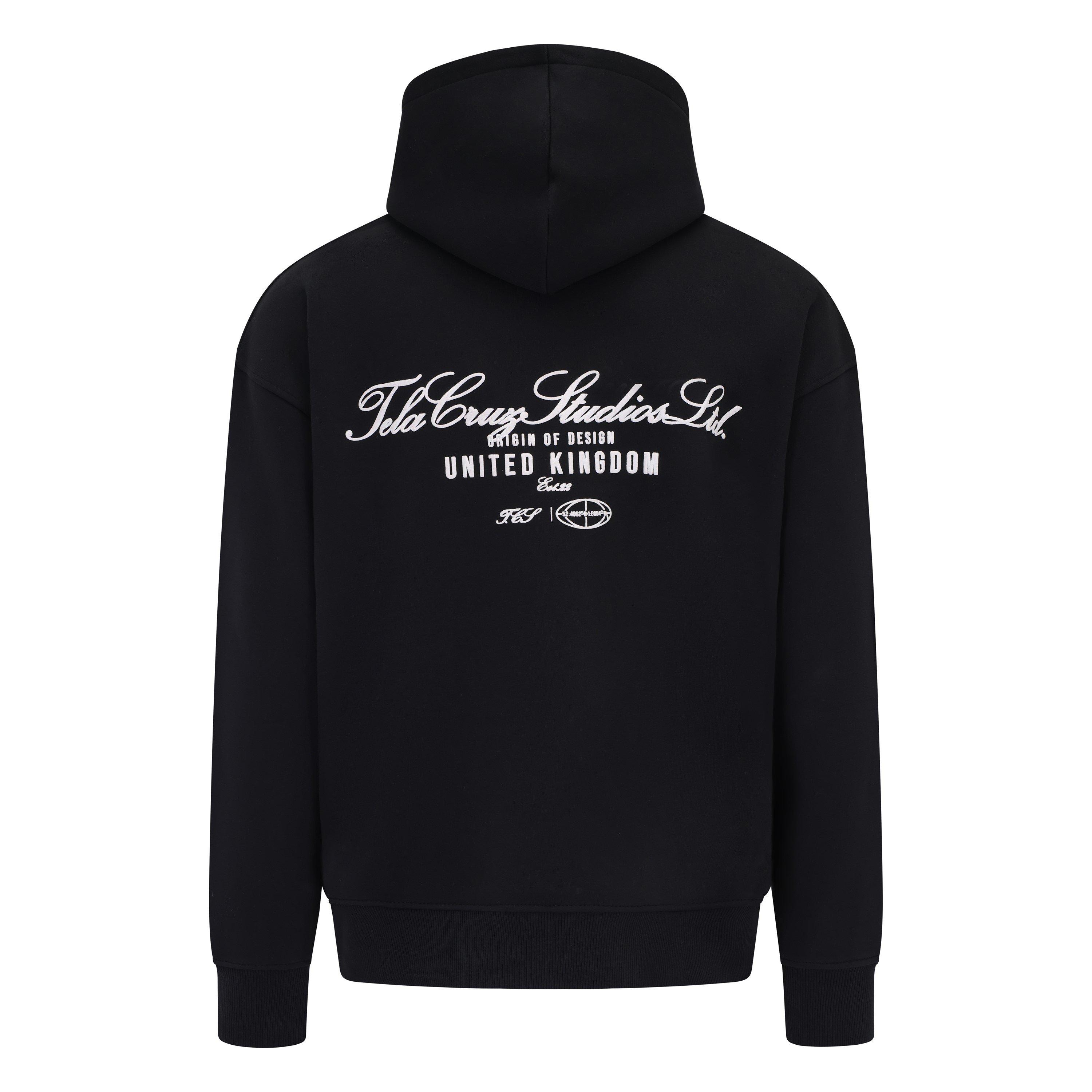 Mikina Tela Cruz Black 7932606 Men's Studio Overhead Hoodie - 4