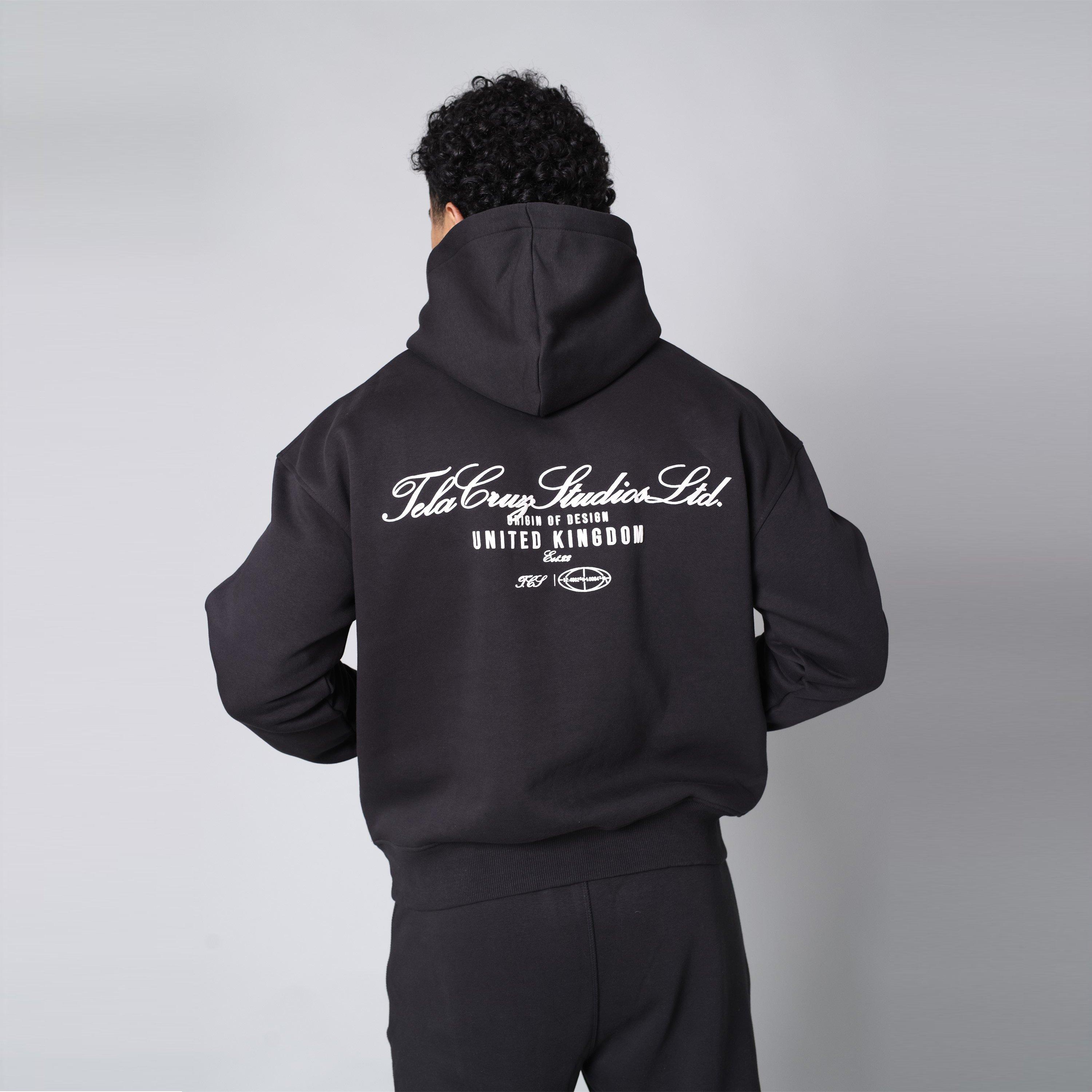 Mikina Tela Cruz Black 7932606 Men's Studio Overhead Hoodie - 6