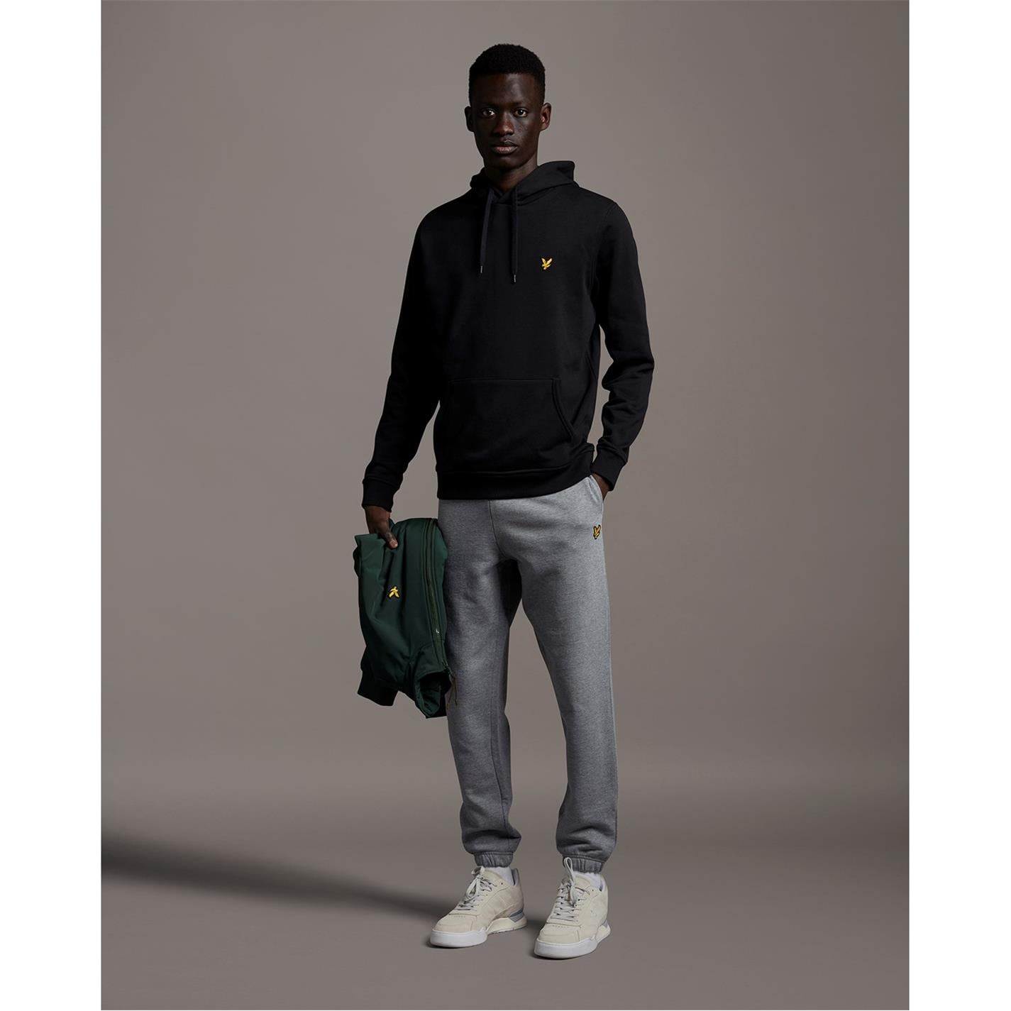 Mikina Lyle and Scott Jet Black Z865 8771395 Basic Logo Hoodie - 1