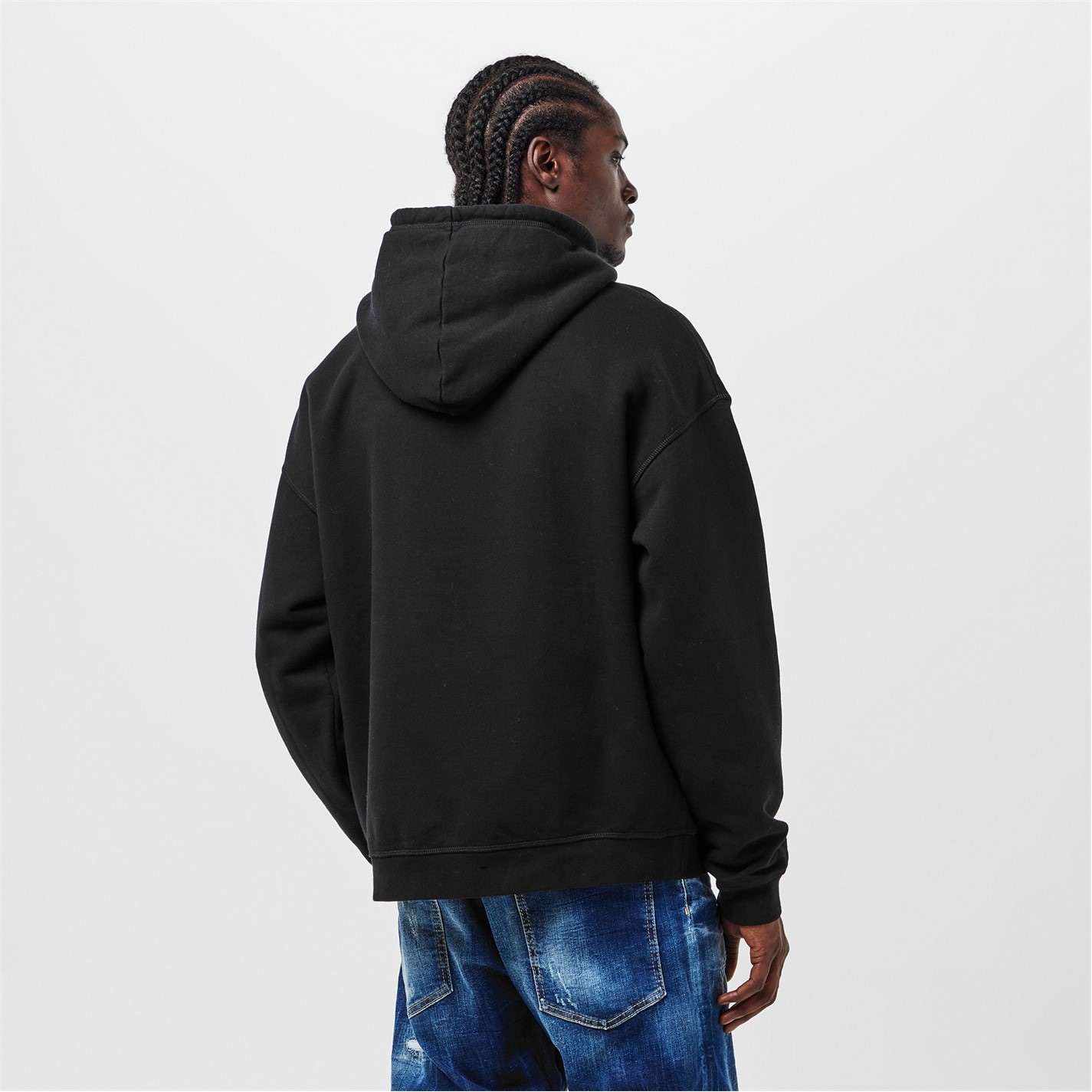 Mikina DSQUARED2 Black 8258738 Men's DSQ Heritage Pull Over Hoodie - 4