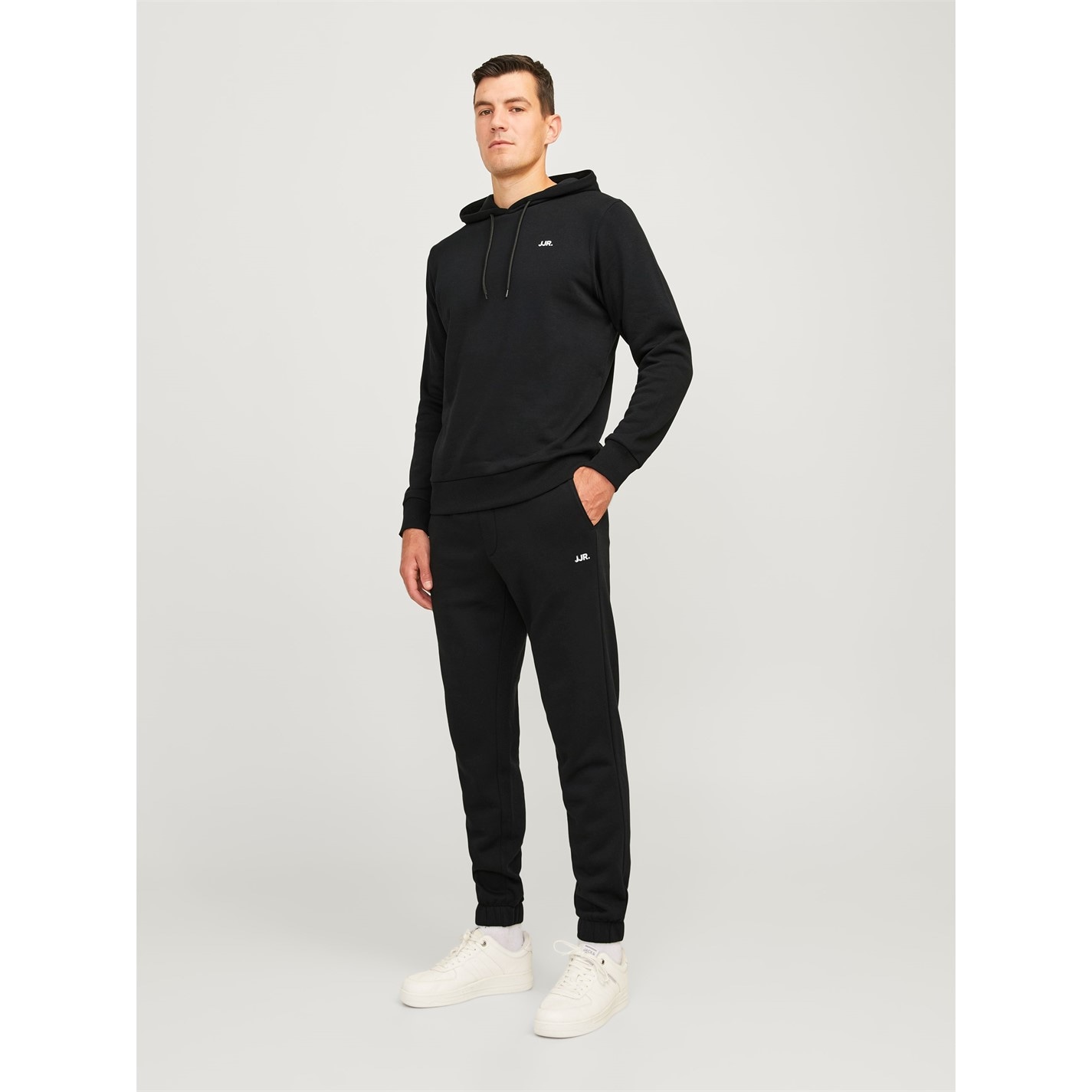 Mikina JJ Rebel Black 8734336 Men's Logo Hoodie - 3