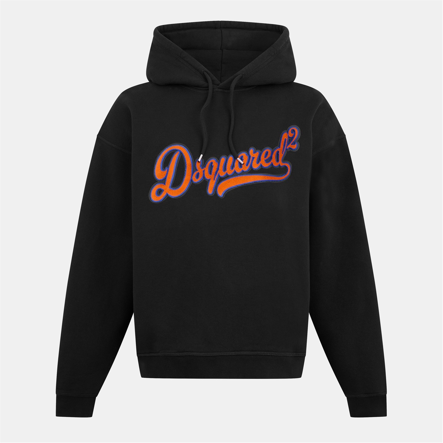 Mikina DSQUARED2 Black 5247037 Men's DSQ Script Pull Over Hoodie - 1