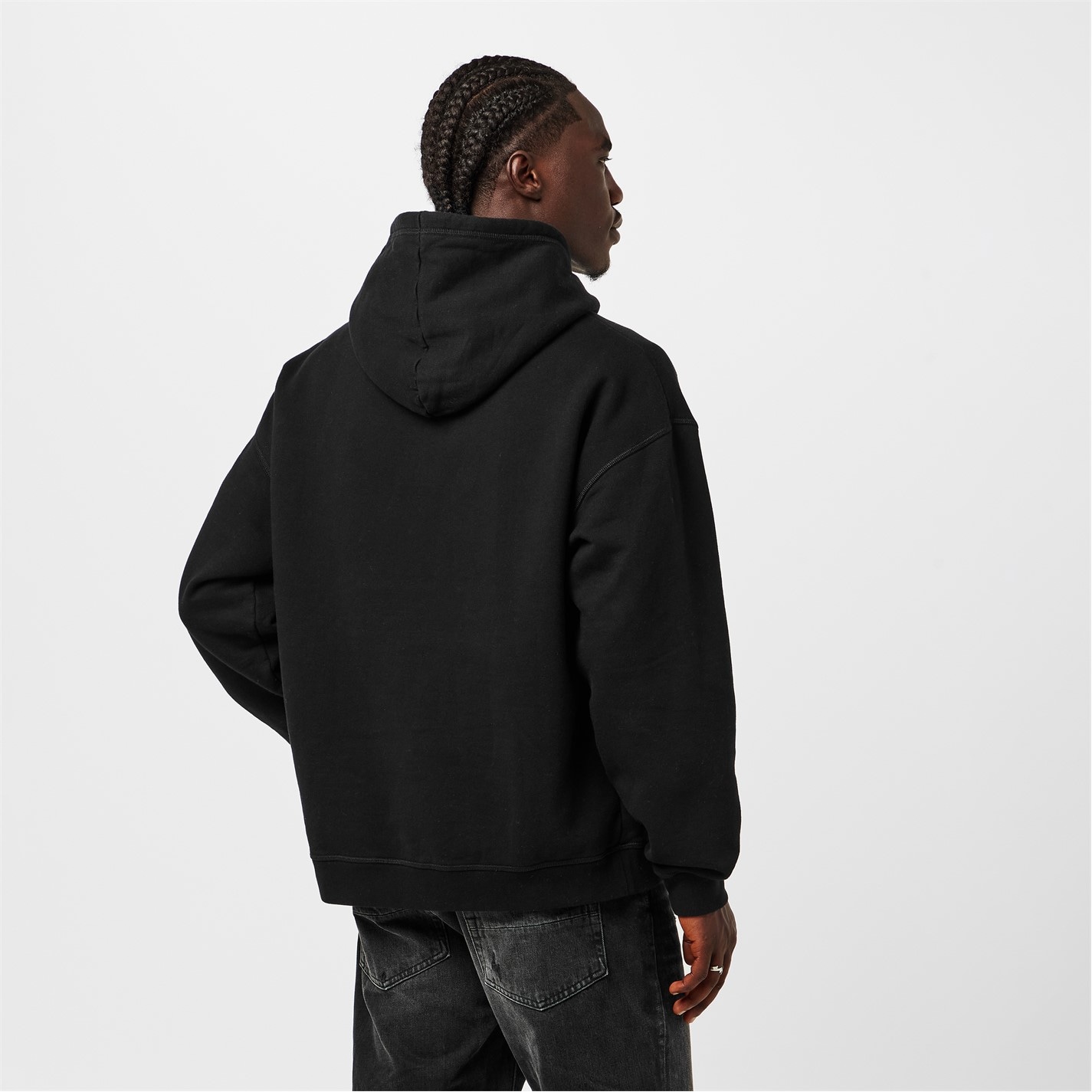 Mikina DSQUARED2 Black 5247037 Men's DSQ Script Pull Over Hoodie - 4