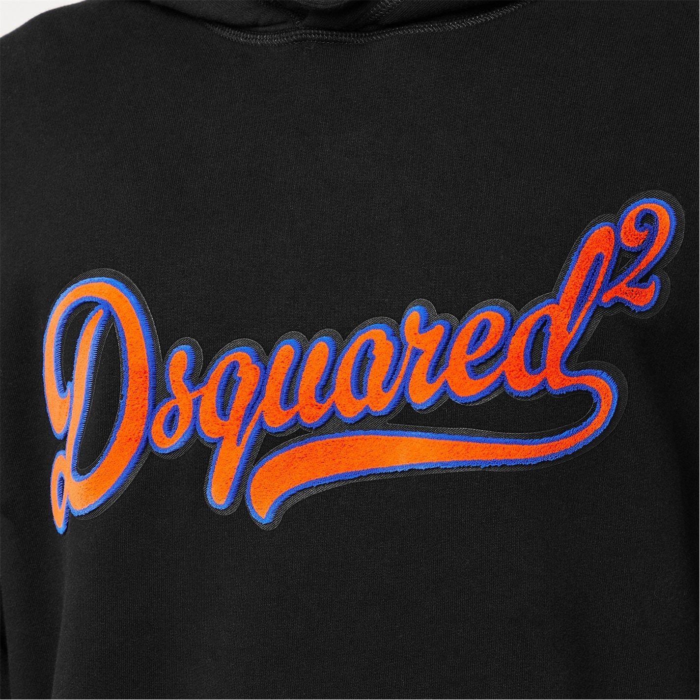 Mikina DSQUARED2 Black 5247037 Men's DSQ Script Pull Over Hoodie - 5
