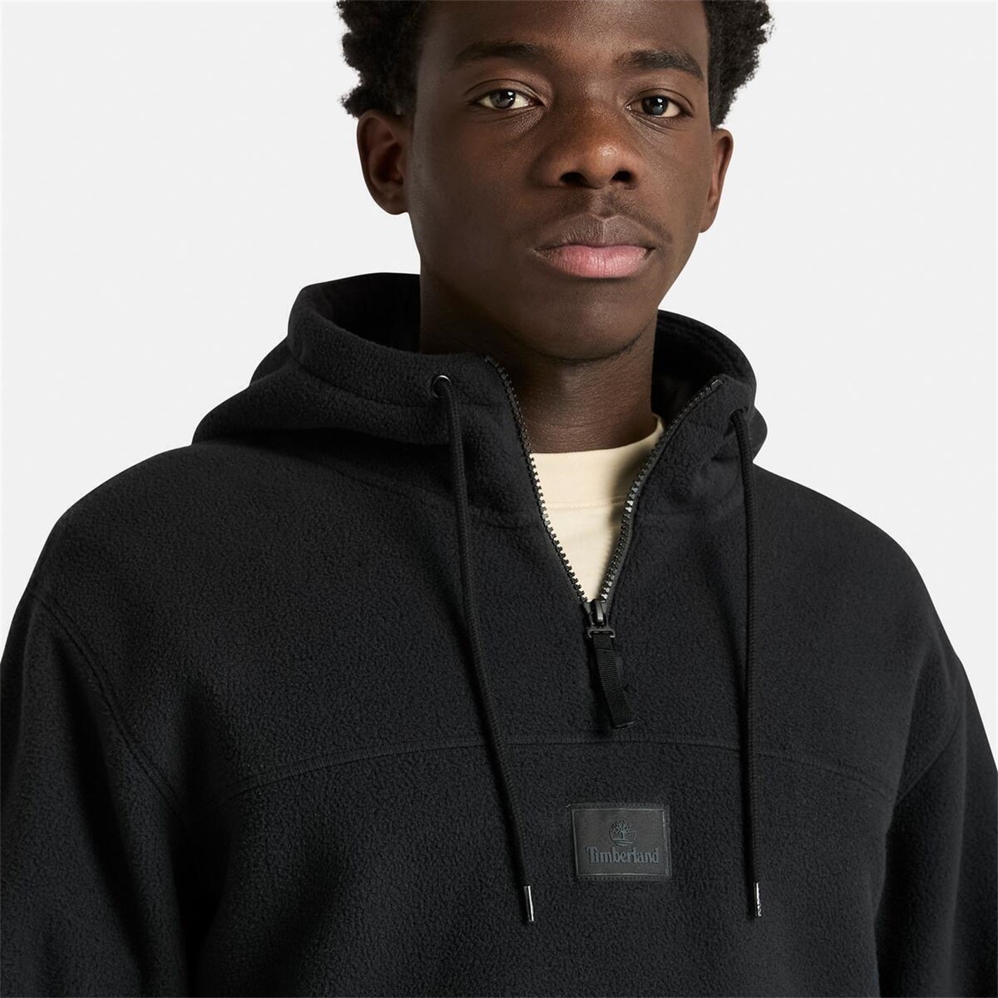 Mikina Timberland Black 6577647 Men's Polar Badge Pullover Soft Fabric Hoodie - 2