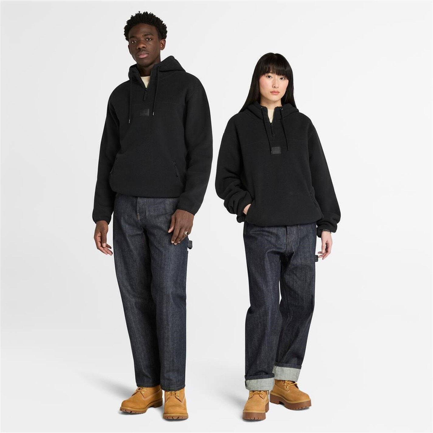 Mikina Timberland Black 6577647 Men's Polar Badge Pullover Soft Fabric Hoodie - 3