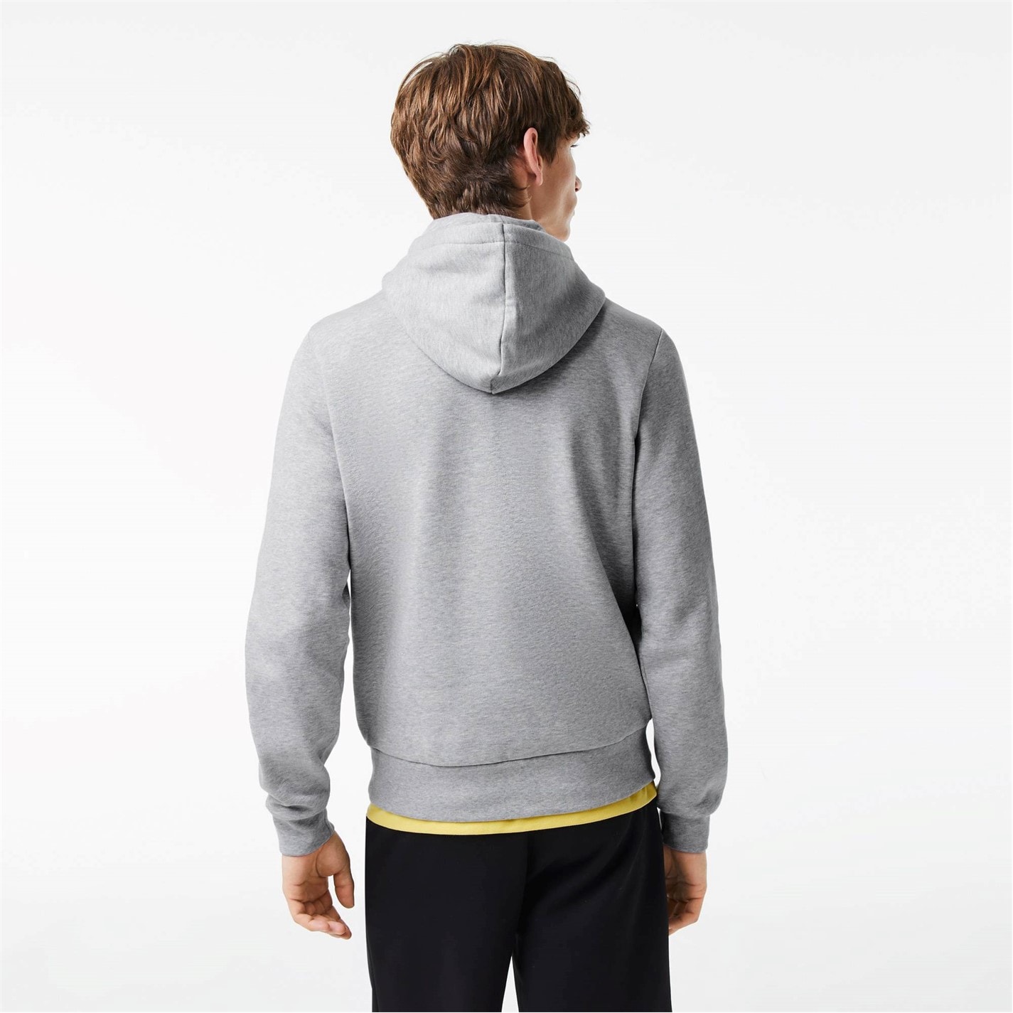 Mikina Lacoste Light Grey CCA 6101773 Men's Basic Over-the-head Hoodie - 3
