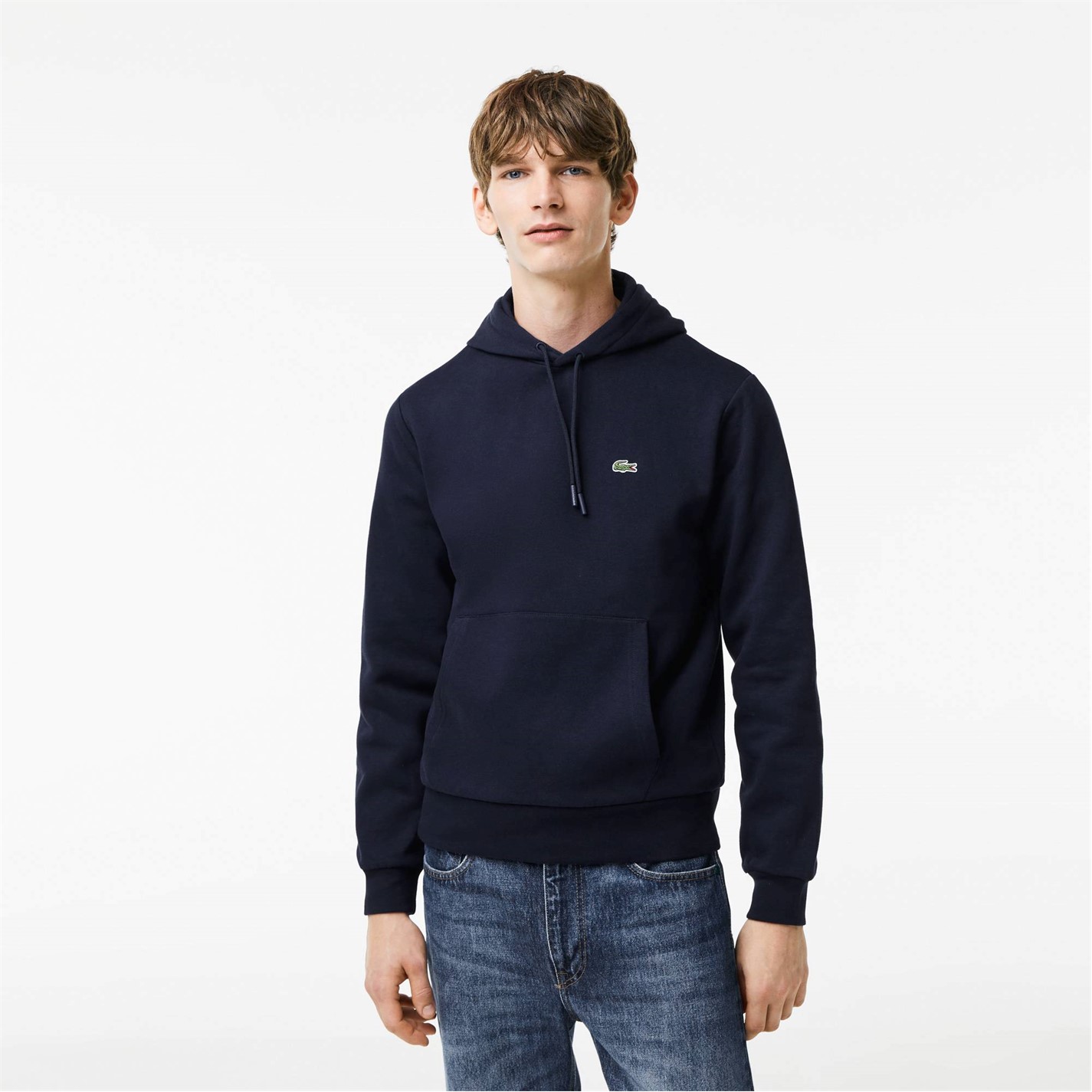 Mikina Lacoste Navy 166 3957540 Men's Basic Over-the-head Hoodie - 2