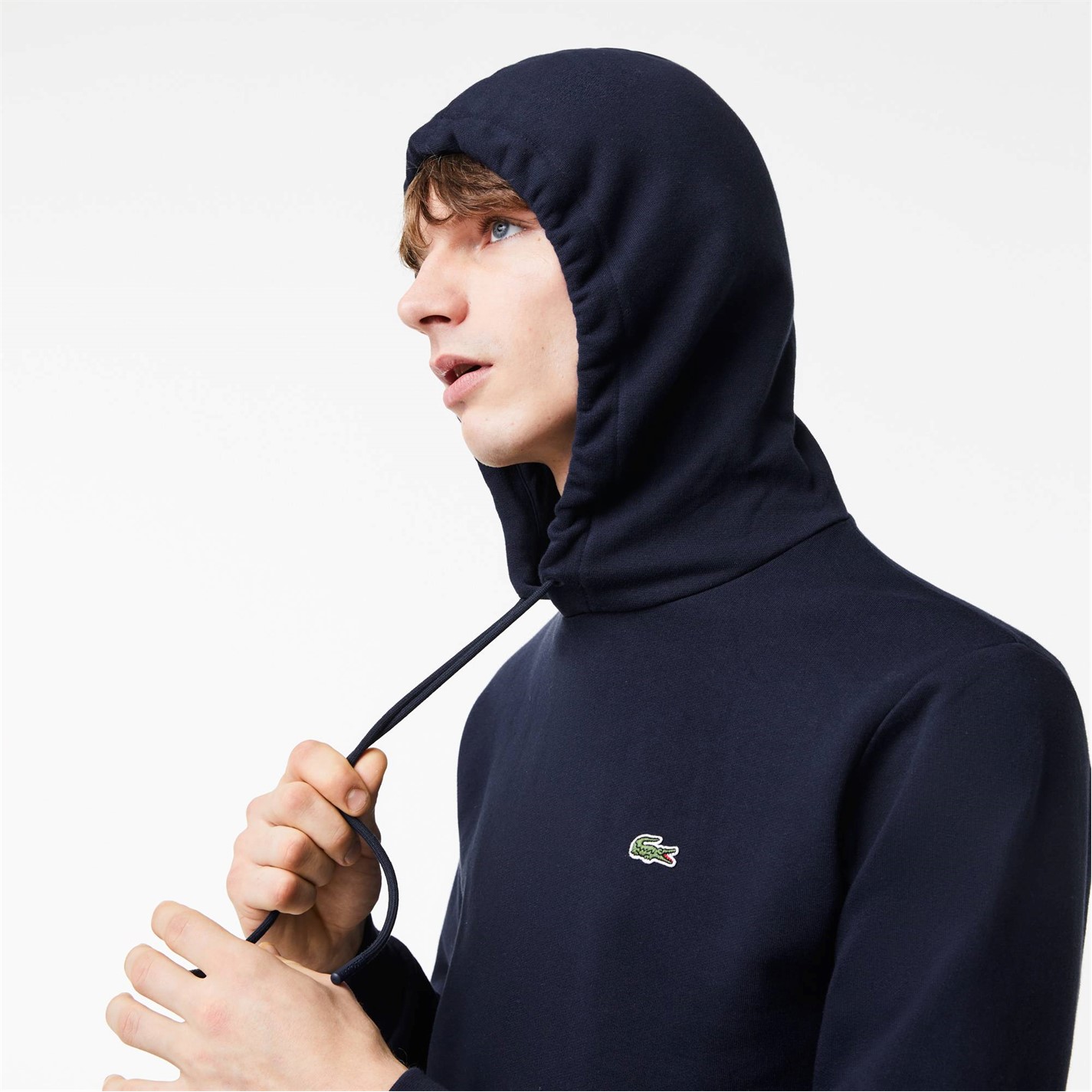 Mikina Lacoste Navy 166 3957540 Men's Basic Over-the-head Hoodie - 4