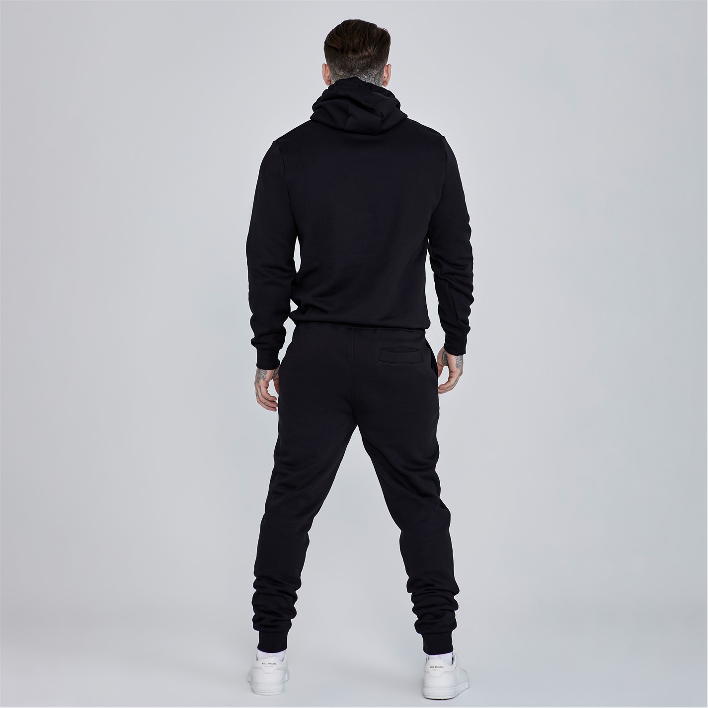 Mikina SikSilk Black 1761991 Men's Essentials Logo Hoodie - 5
