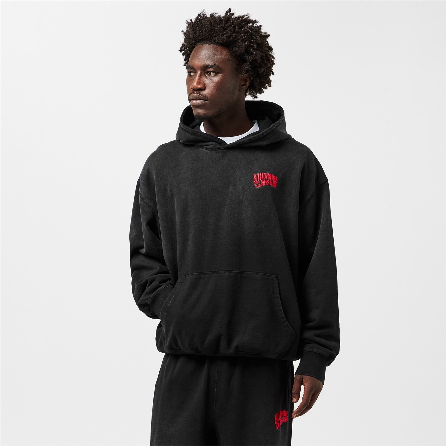 Mikina BILLIONAIRE BOYS CLUB Washed Black 7724074 Men's Pull Over Hoodie - 3