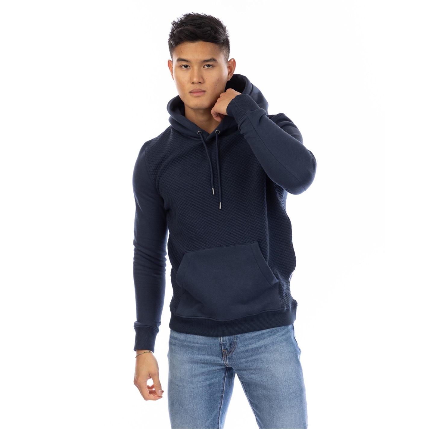 Mikina Peter Werth Dark Navy 9507729 Men's West Hampshire Pull Over Hoodie - 1
