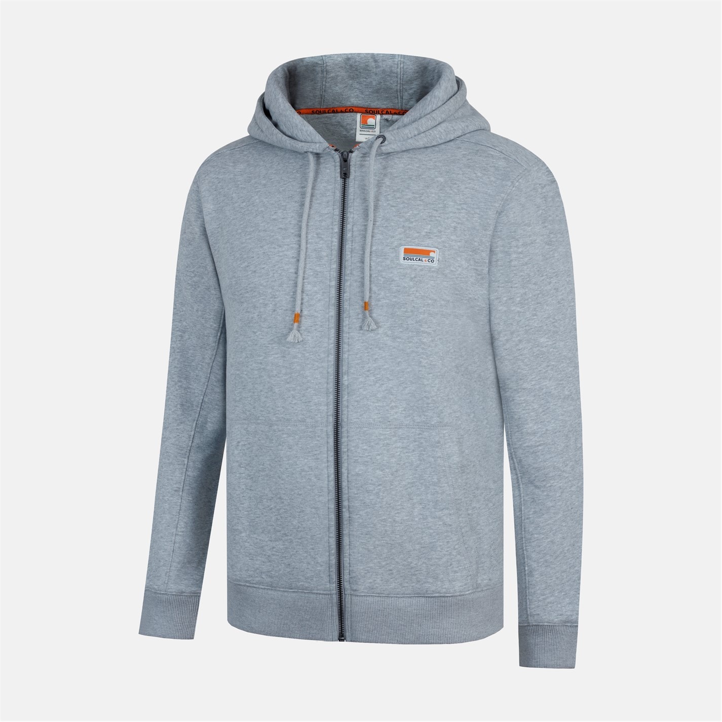 Mikina SoulCal Grey Marl 8267675 Signature Zip Hoodie Mens - 3