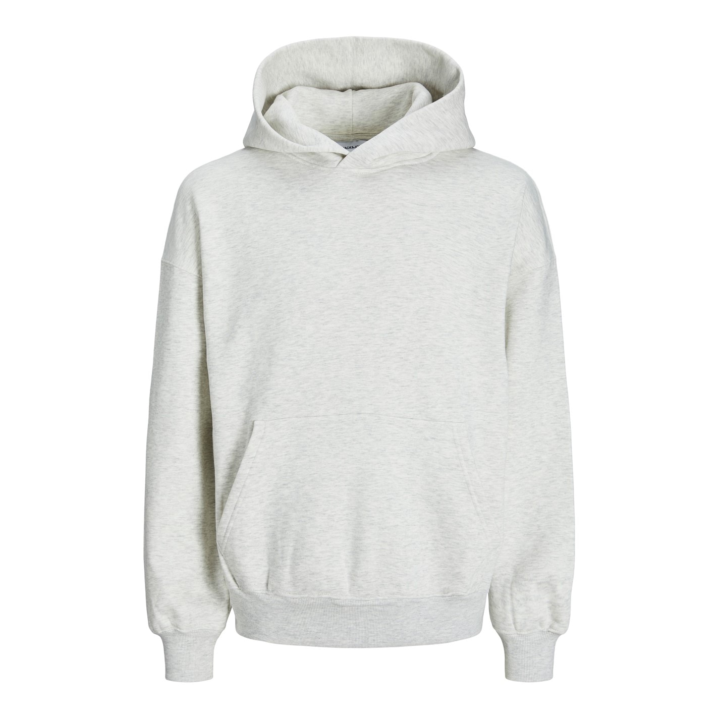 Mikina Jack and Jones White Melange 9396520 Urban Edge 400 GSM Hoodie Mens - 7
