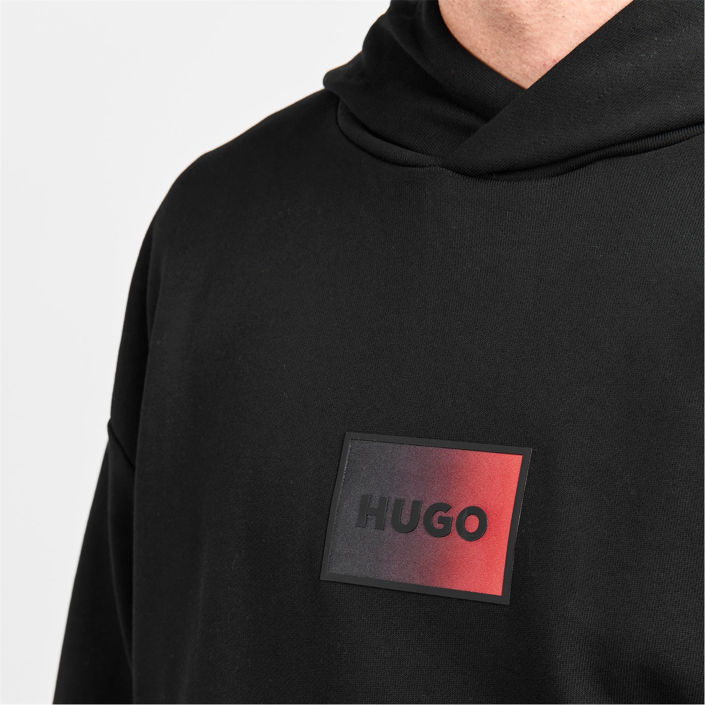 Mikina Hugo Black 001 9431169 Mens Danohood Pullover Hoodie - 5