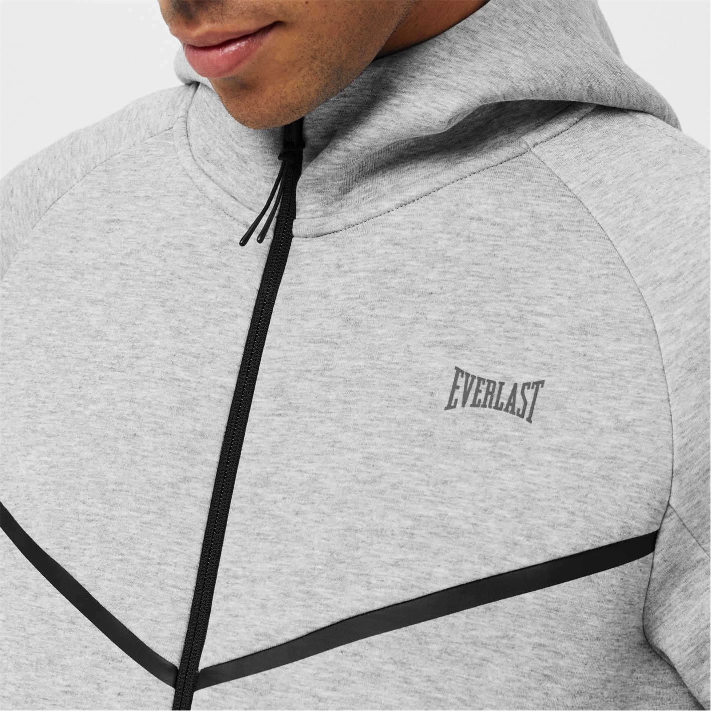 Mikina Everlast Grey Marl 1246982 Elite Hood Mens - 5