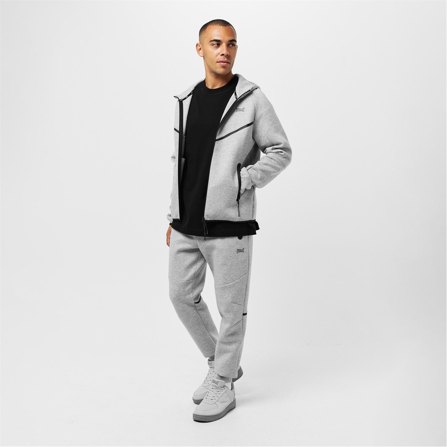Mikina Everlast Grey Marl 1246982 Elite Hood Mens - 6