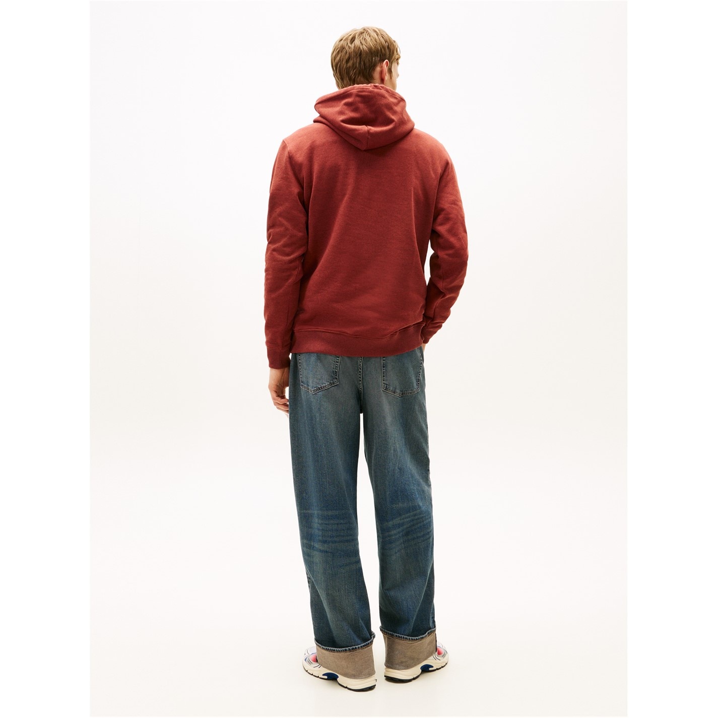 Mikina Tommy Jeans Terracotta Hthr 3981808 XS Badge Hoodie - 5