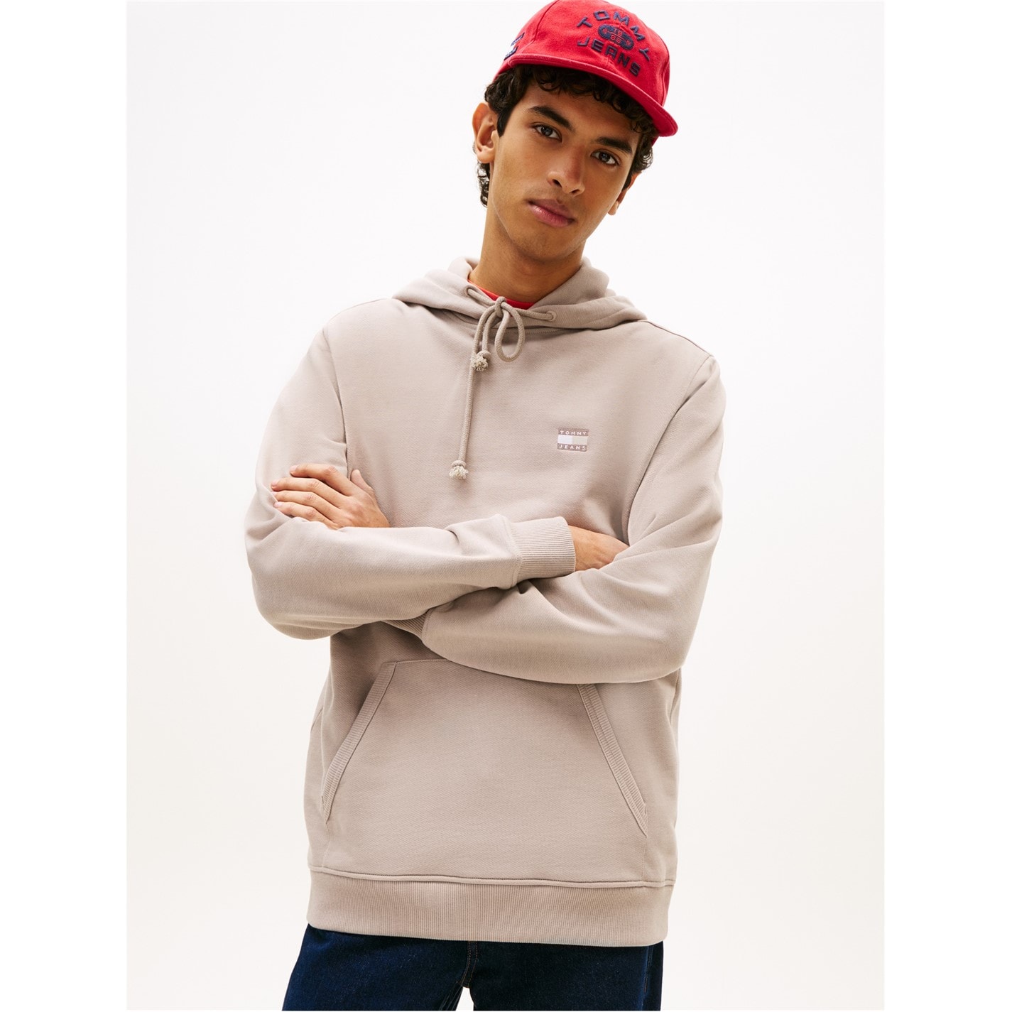 Mikina Tommy Jeans Limestone 781023 XS Badge Hoodie - 2