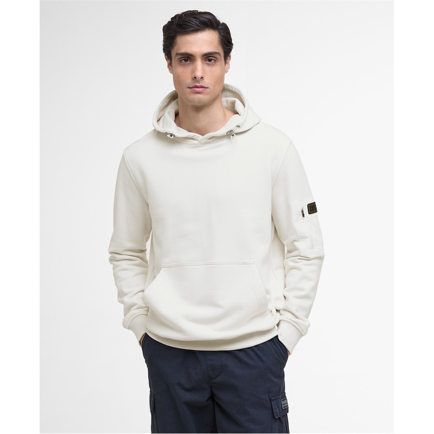 Mikina Barbour International Whispr Wht WH32 2551574 Ewan Hoodie - 2