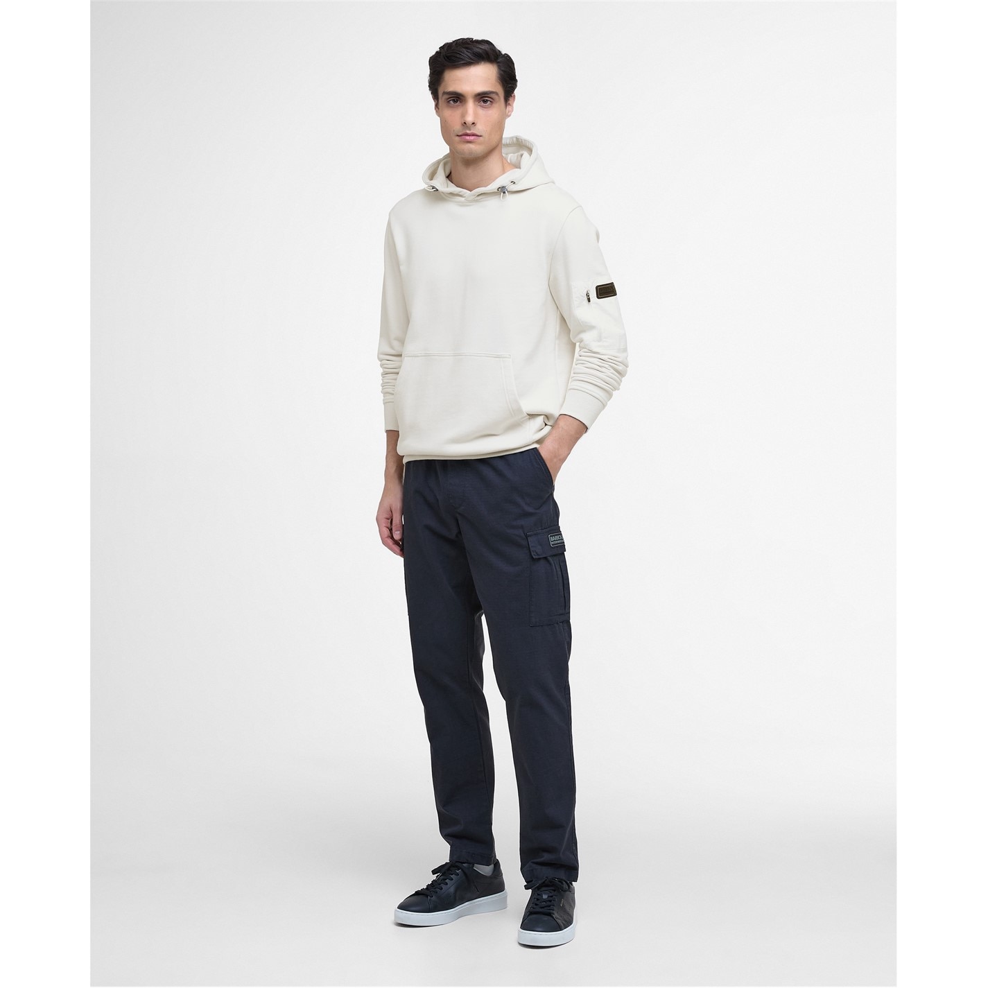 Mikina Barbour International Whispr Wht WH32 2551574 Ewan Hoodie - 7