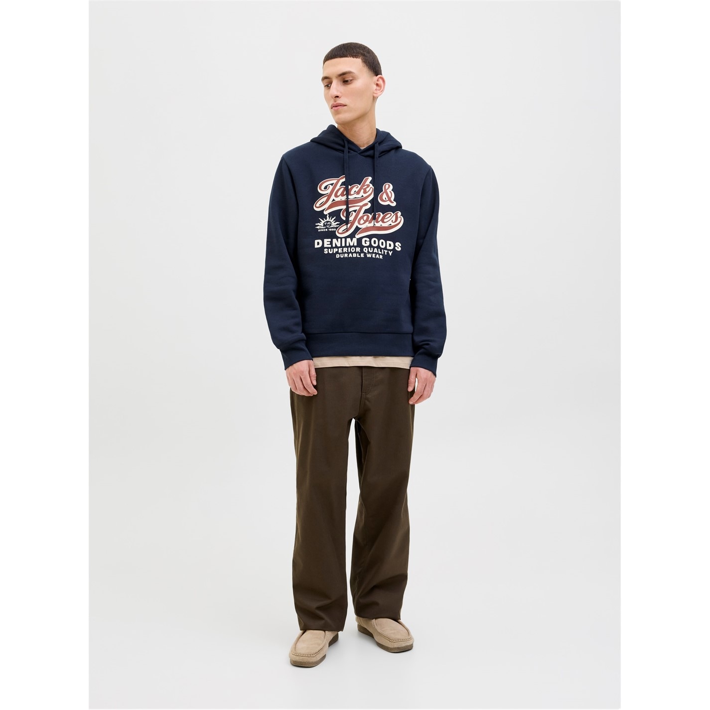 Mikina Jack and Jones Sky Captain 1158539 Colour Logo Hoodie Mens - 4