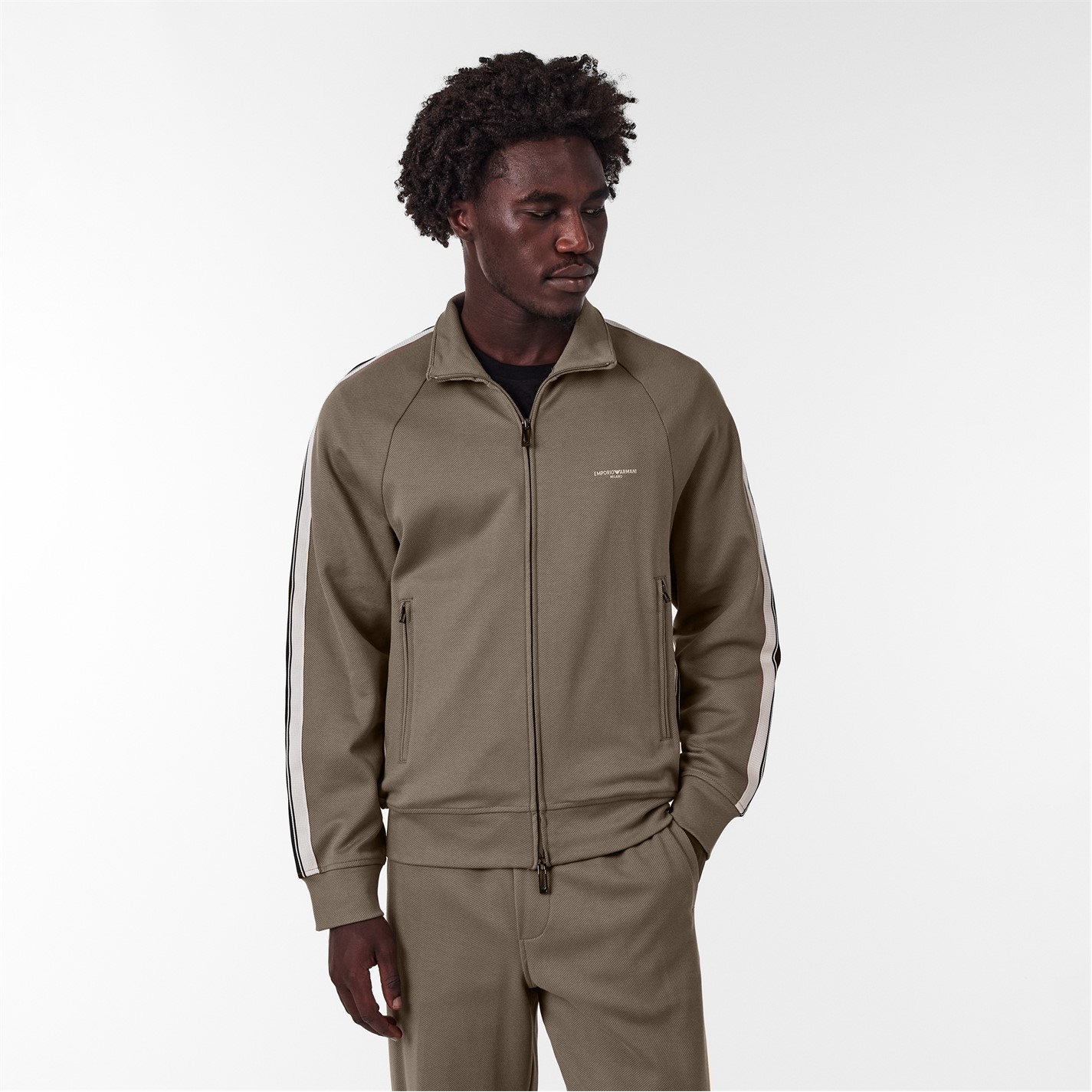 Mikina EMPORIO ARMANI Walnut U6189 6915988 Men's Full Zip Hoodie - 3