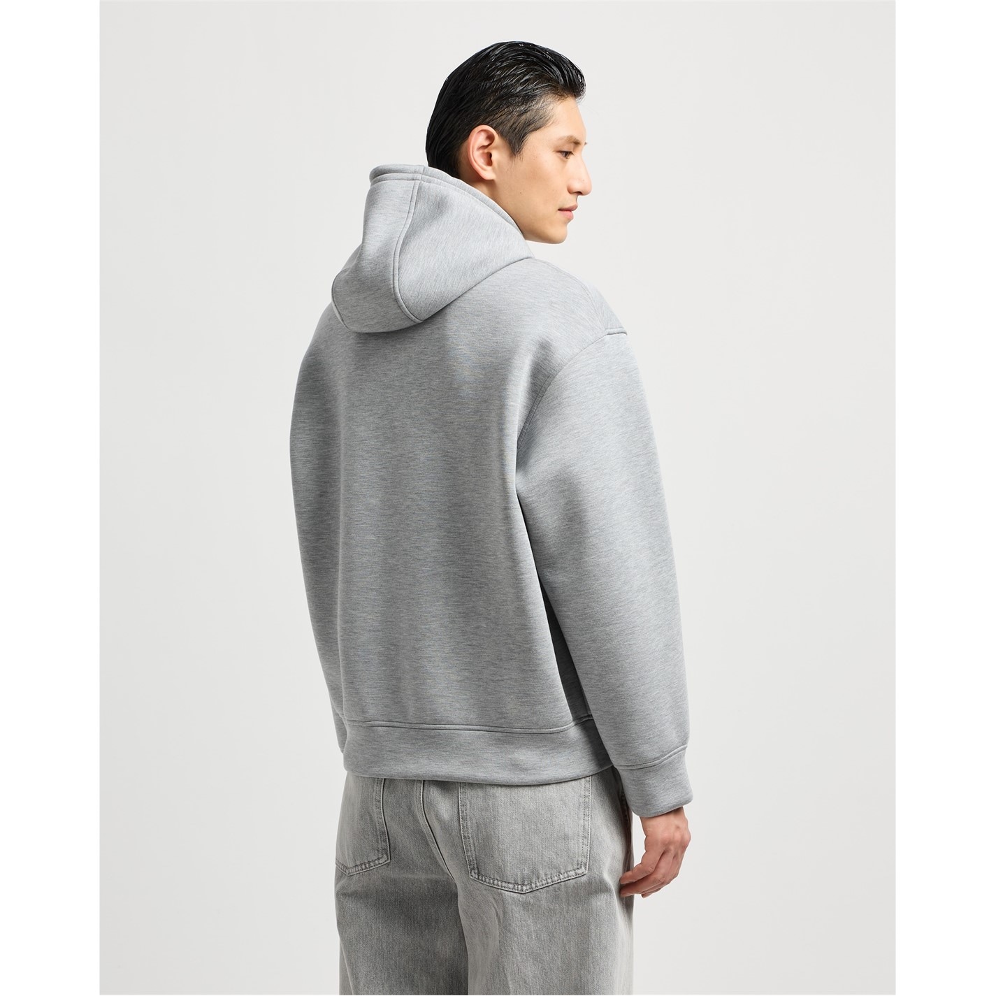 Mikina EMPORIO ARMANI Light Gry M0195 568852 Large Eagle Hoodie - 4