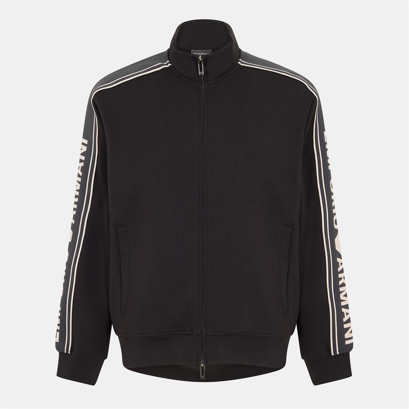 Mikina EMPORIO ARMANI Black UC001 8888216 Men's Zip Hoodie - 1
