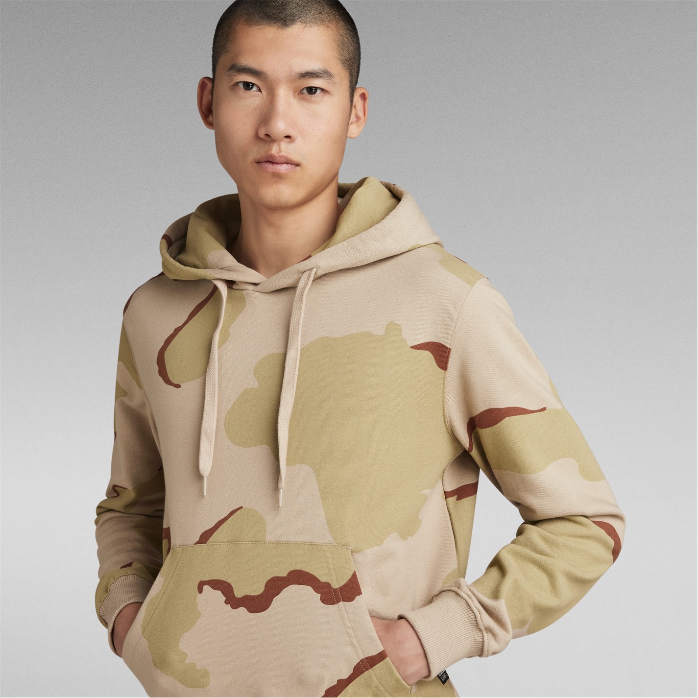 Mikina G Star Dk Brick 8677879 Desert Hoody - 2