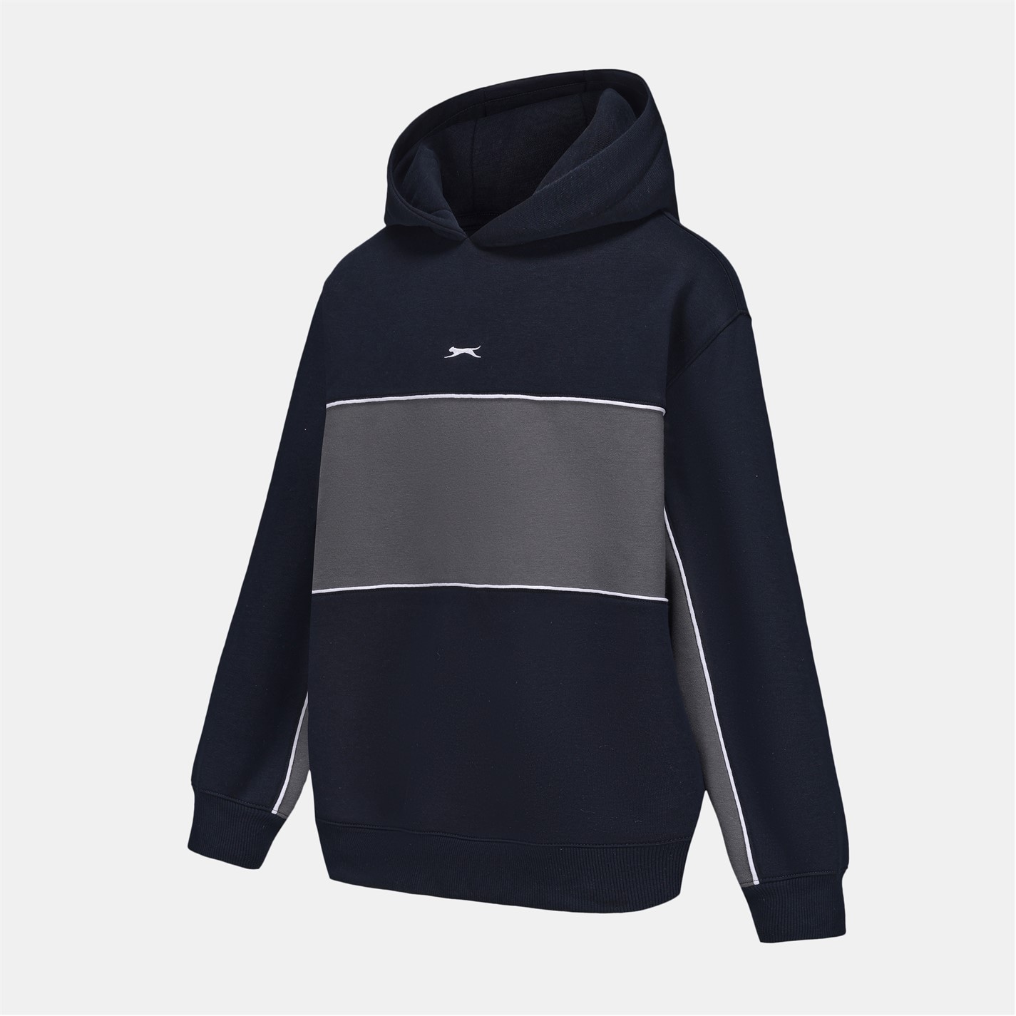 Mikina Slazenger Navy 1791438 Fleece Sportswear Hoodie Mens - 3