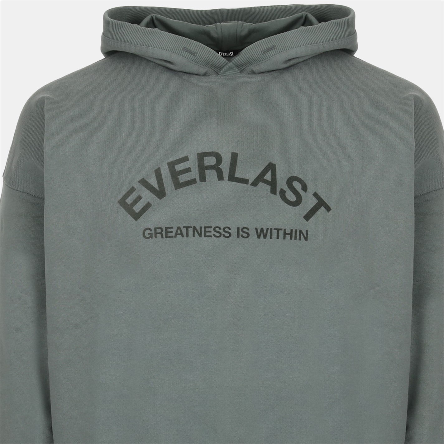 Mikina Everlast Khaki 4866341 Men's Flocked Cotton Long Sleeve Oversized Fit Hoodie - 3