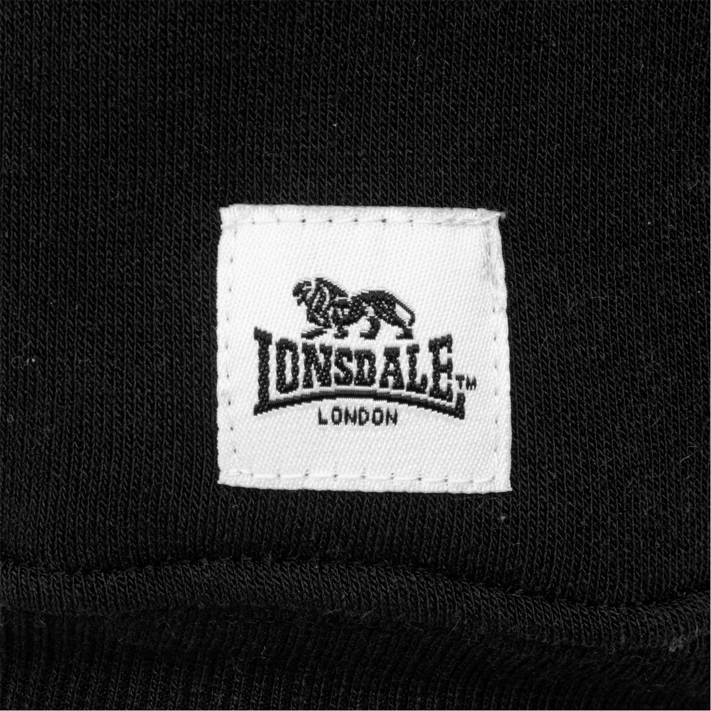 Mikina Lonsdale Black 1260058 Hoodie Men Sweatshirts - 5
