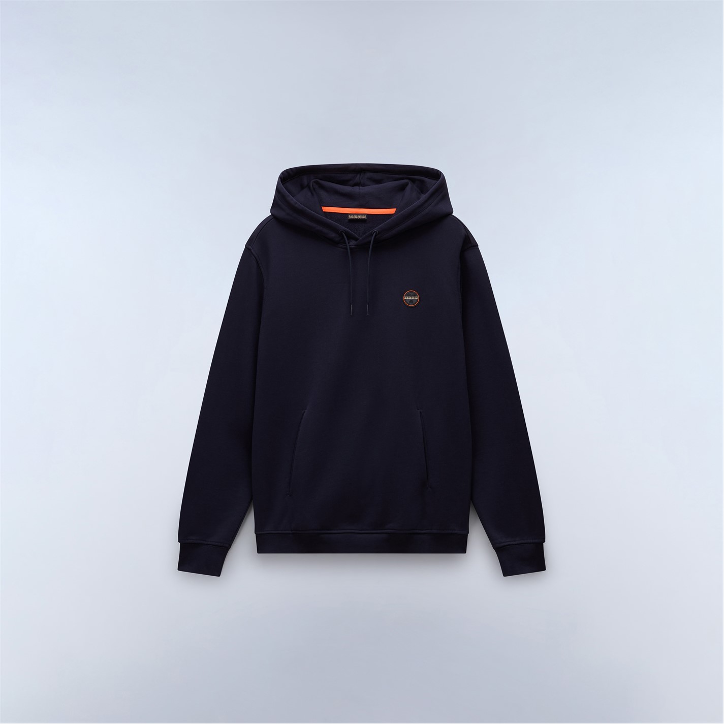 Mikina Napapijri Blue Marine 8723343 Badge Hoodie Mens - 1