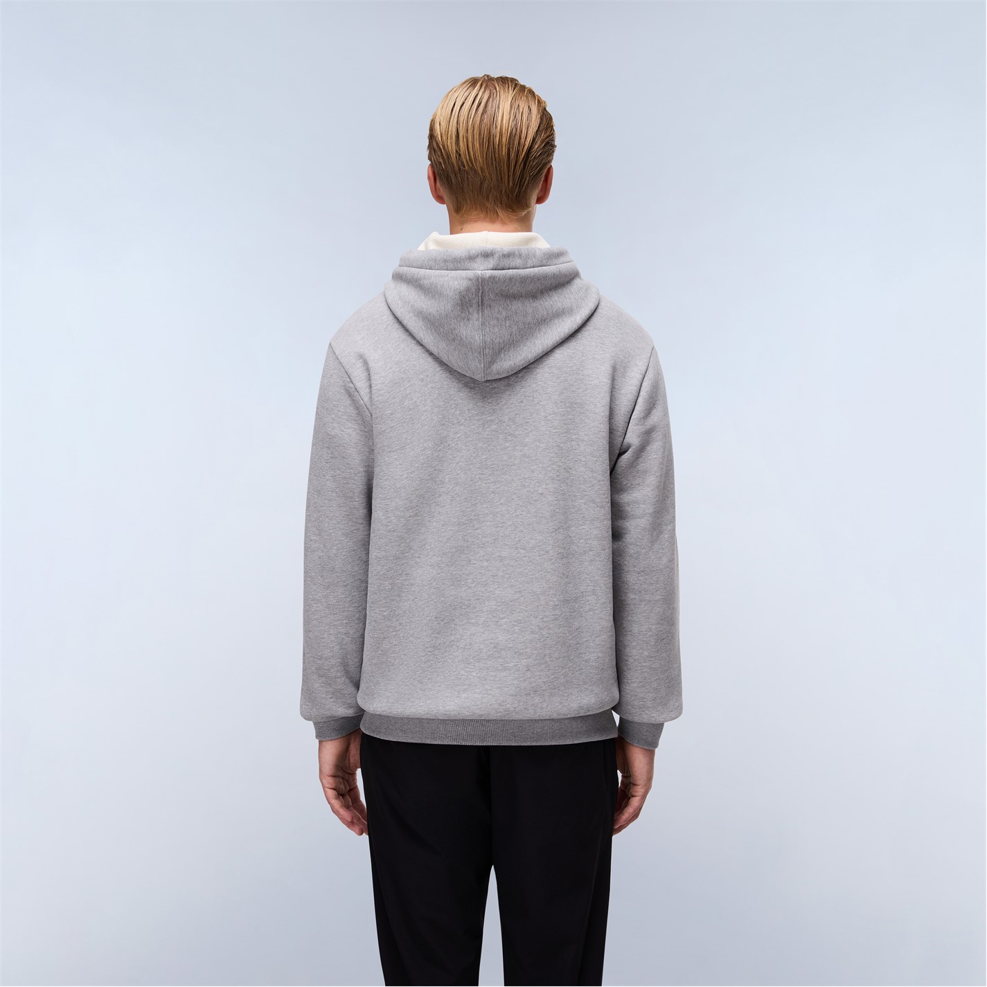 Mikina Napapijri Med Grey Mel 9312132 Men's Napa Burgee Pull Over Hoodie - 4