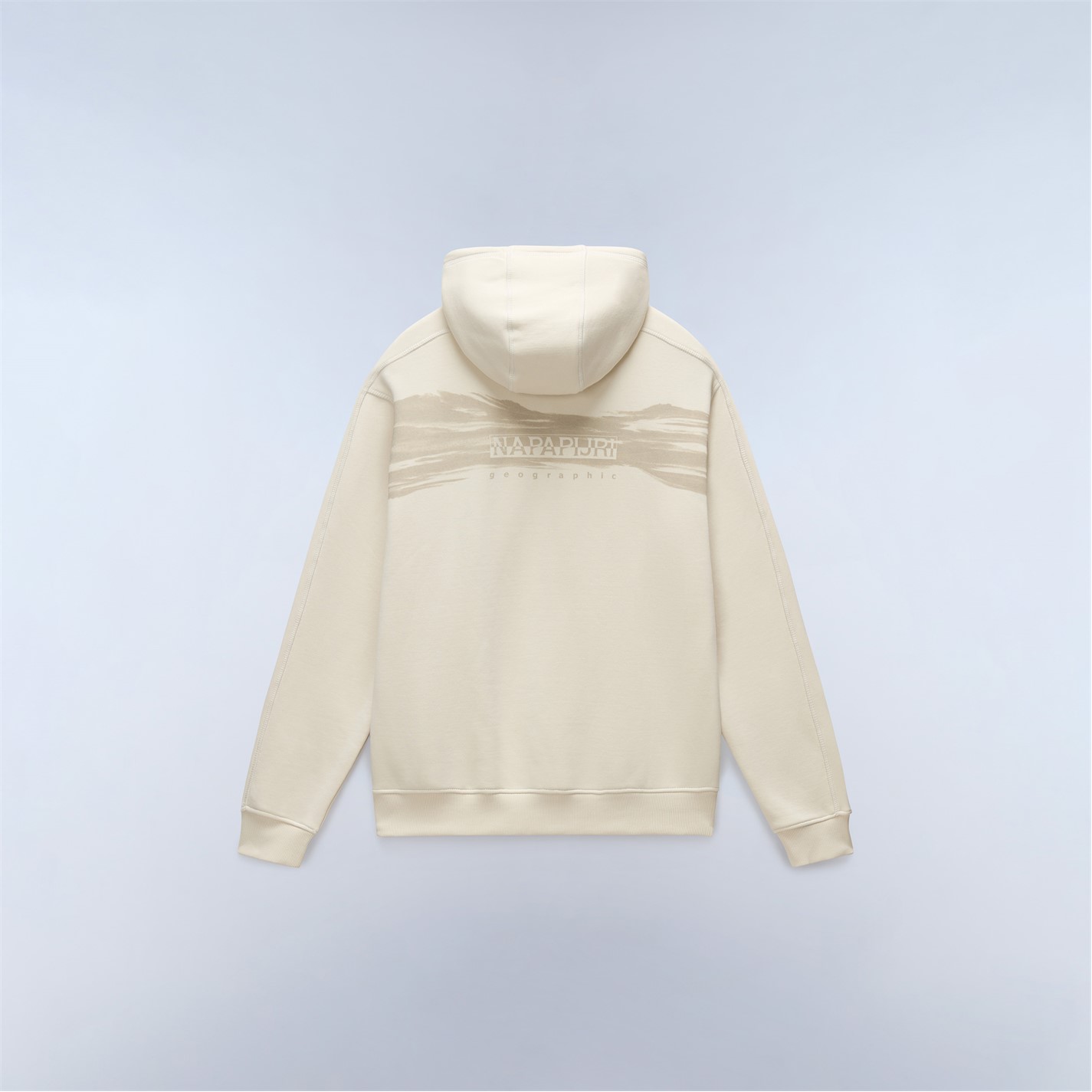 Mikina Napapijri Beige Dimity 4673124 Men's Napa Back Graphics Hoodie - 2