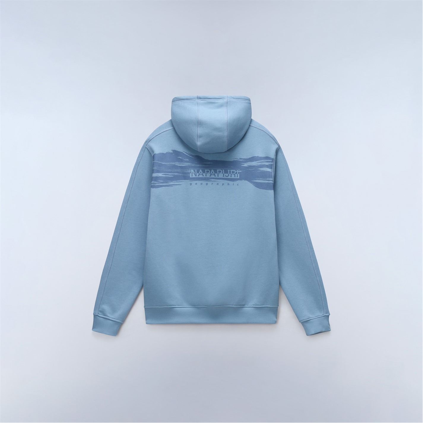 Mikina Napapijri Faded Denim 5423968 Men's Napa Back Graphics Hoodie - 2