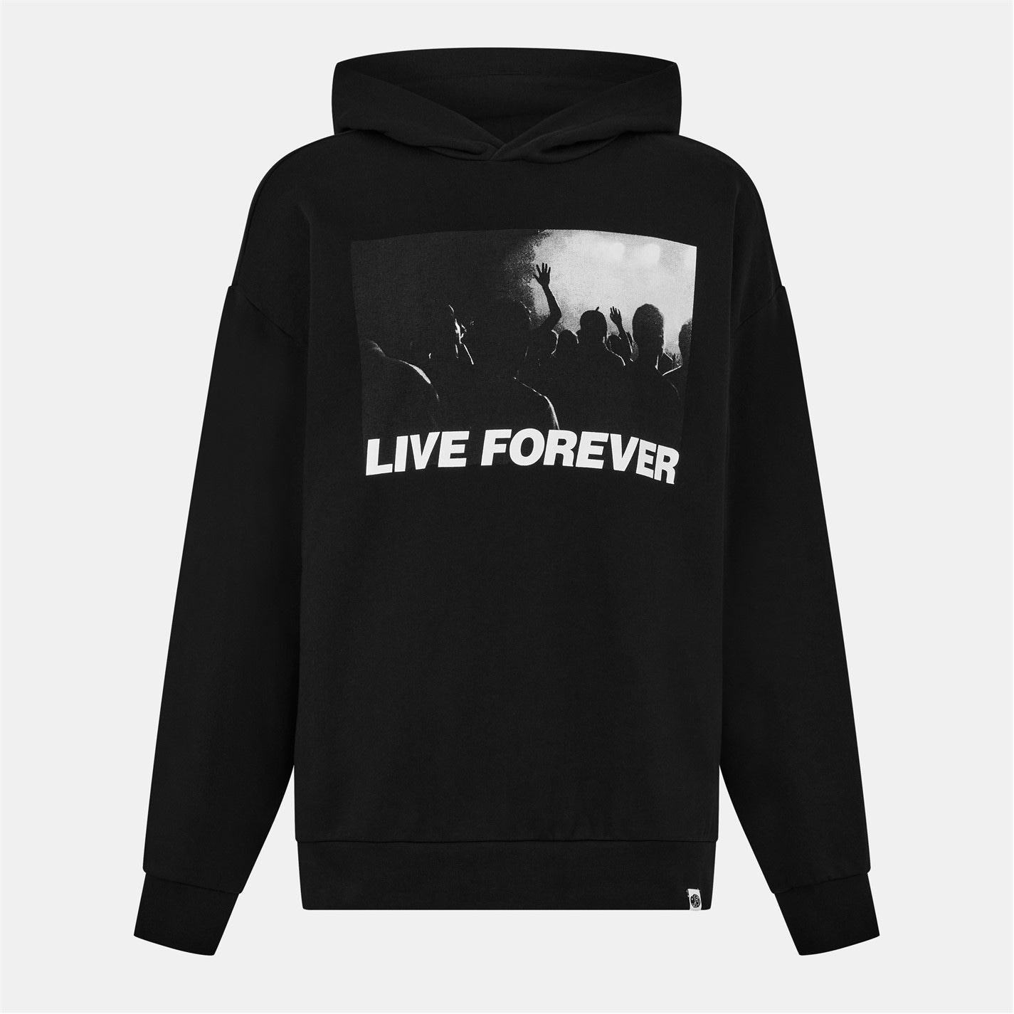 Mikina Pretty Green Black 7353163 Men's PG Live Forever Hoodie - 1