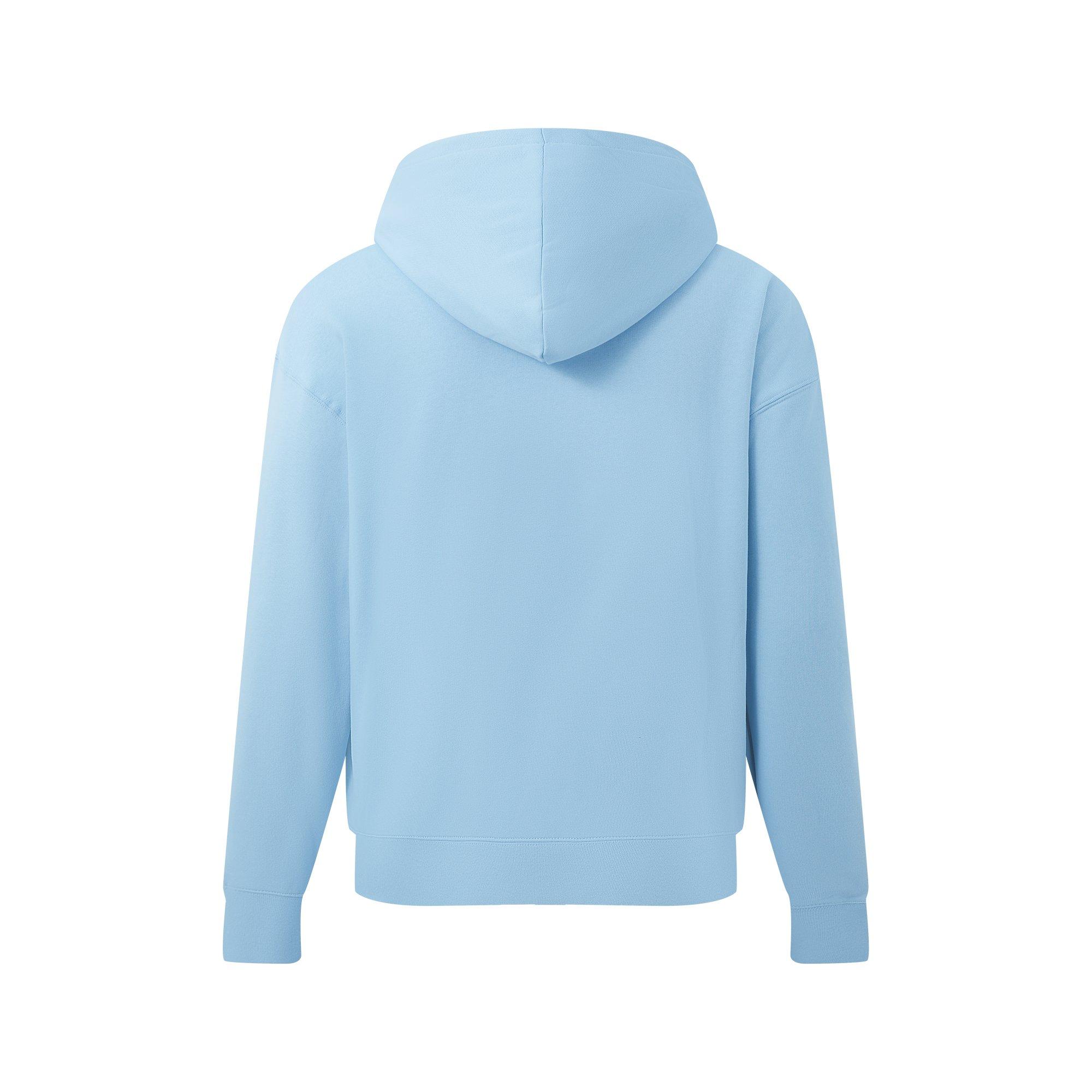 Mikina PRETTY BOY UGLY WORLD Pale Blue 3914670 The Pretty Boy Ugly World Cotton Long Sleeve Oversized Fit Zip Hoodie Mens - 2