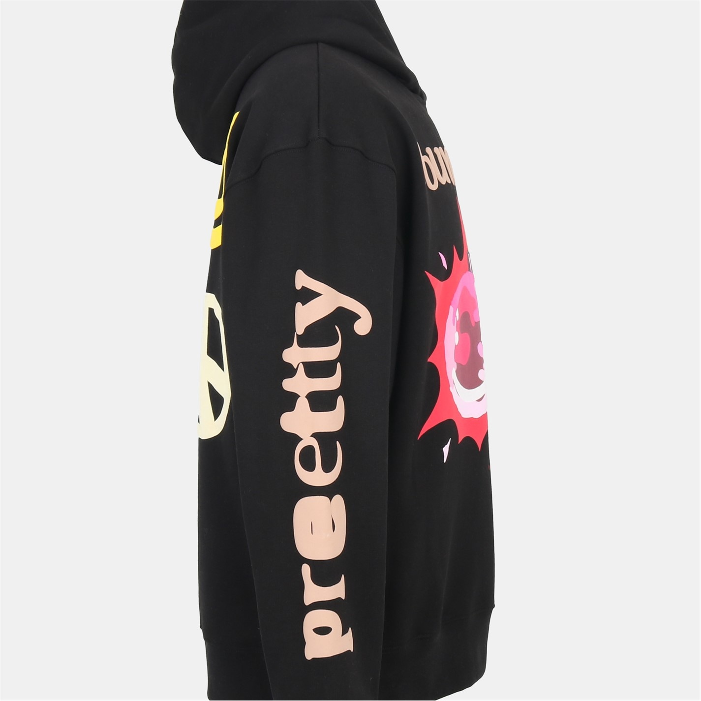Mikina PRETTY BOY UGLY WORLD Black 6433677 Men's PBUW Peace Hoodie - 4