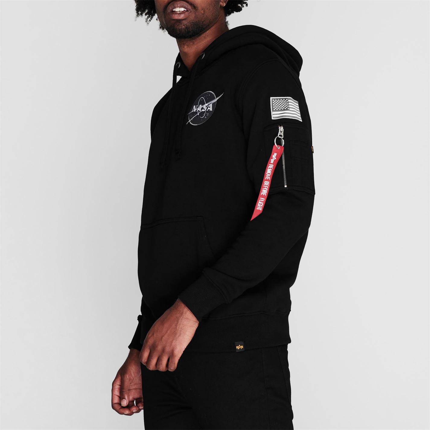 Mikina Alpha Industries Black 03 4326158 Space Shuttle Hoody - 2