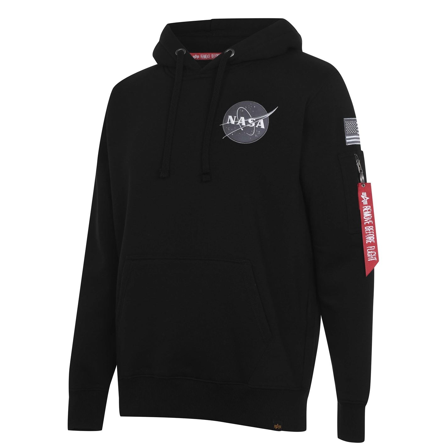 Mikina Alpha Industries Black 03 4326158 Space Shuttle Hoody - 11