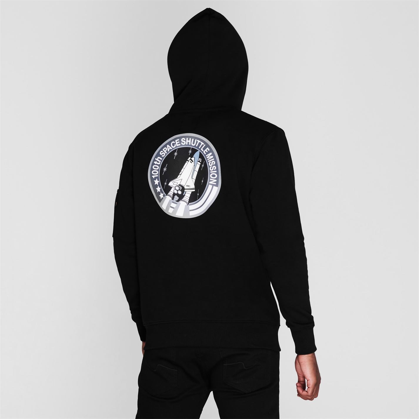 Mikina Alpha Industries Black 03 4326158 Space Shuttle Hoody - 4