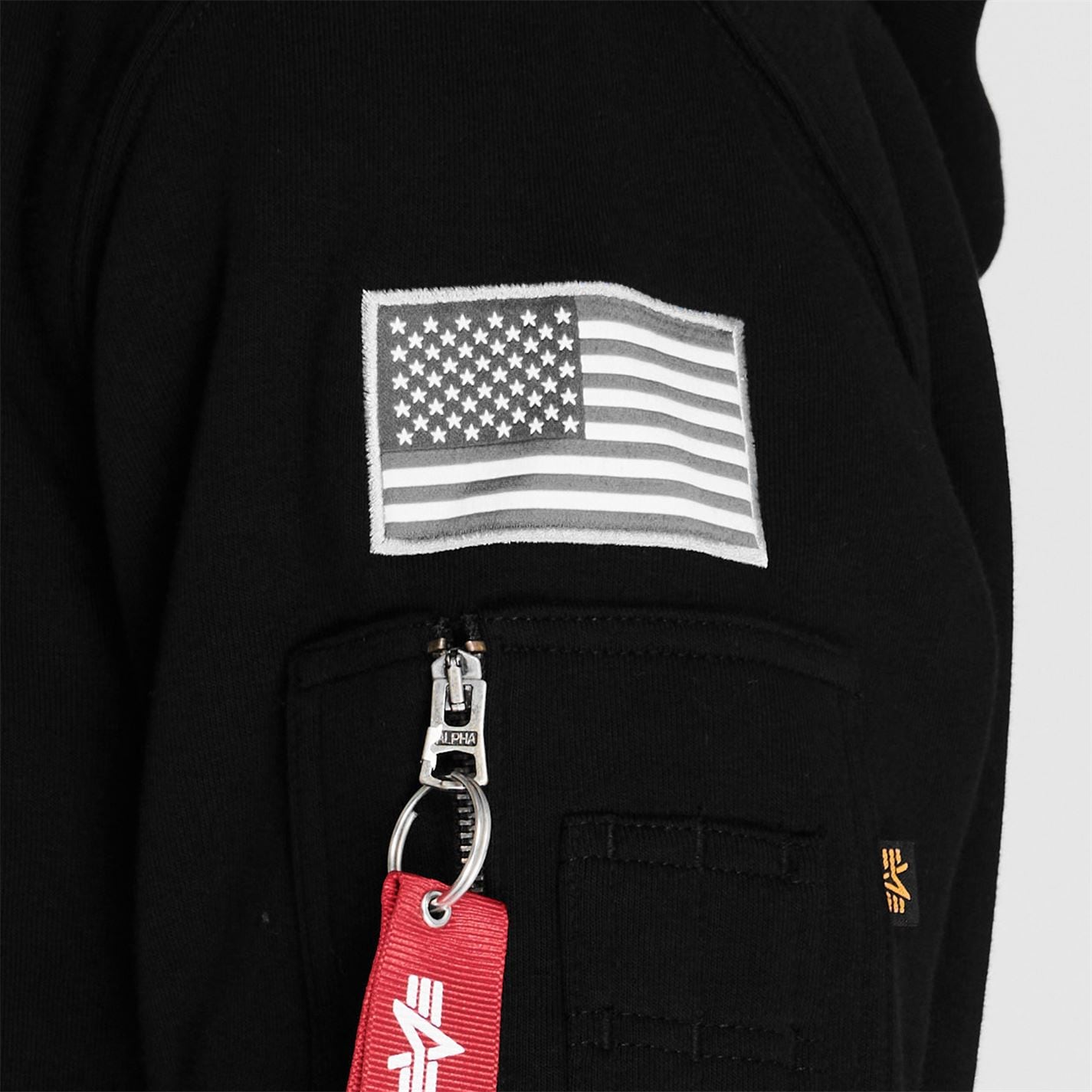 Mikina Alpha Industries Black 03 4326158 Space Shuttle Hoody - 6