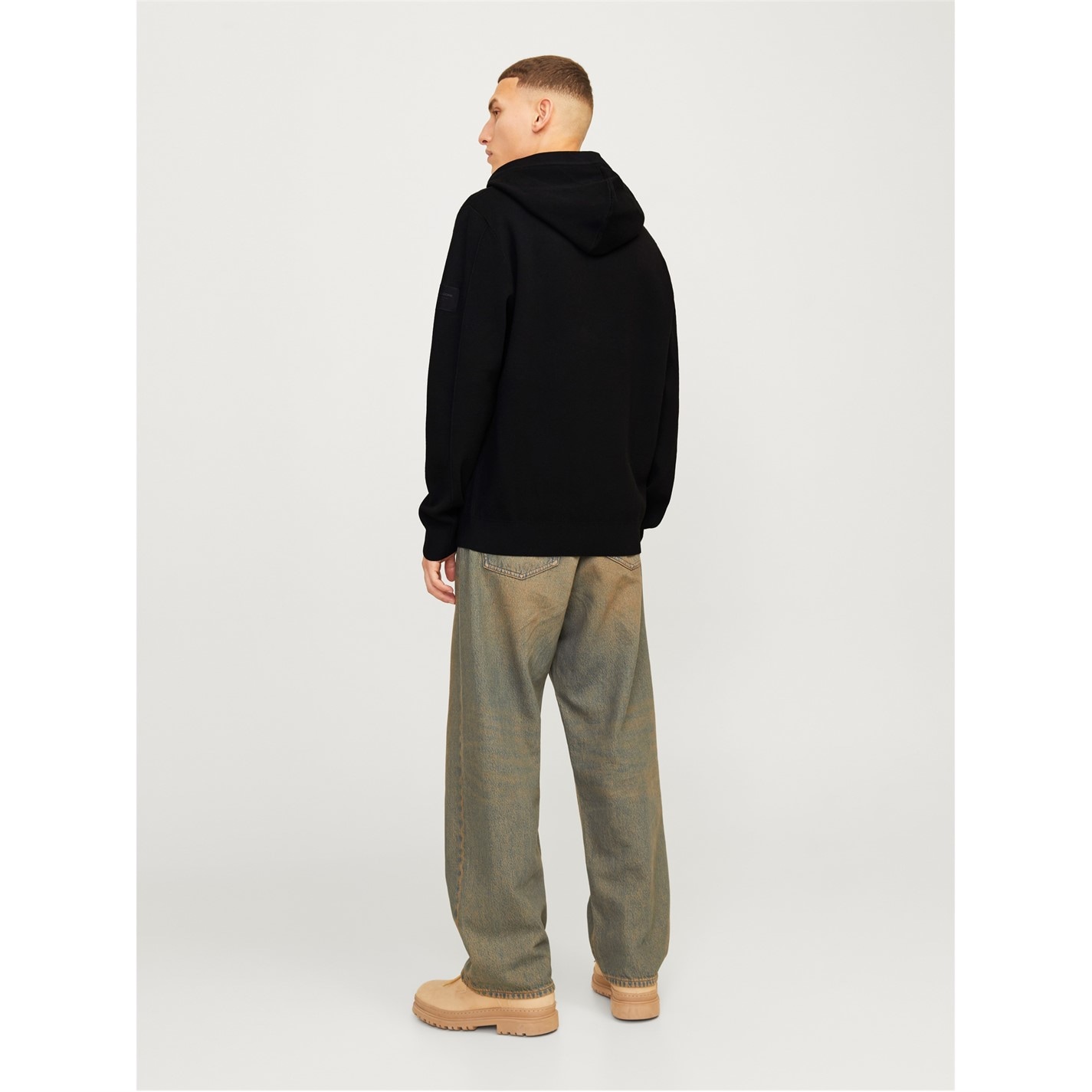 Mikina Jack and Jones Black 4004946 Men's Junior Knitted Hoodie - 6