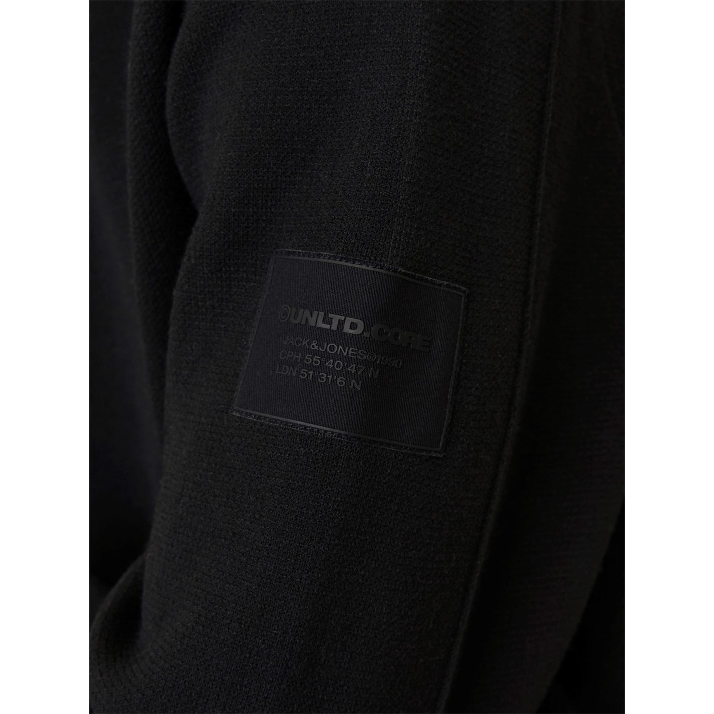 Mikina Jack and Jones Black 4004946 Men's Junior Knitted Hoodie - 7