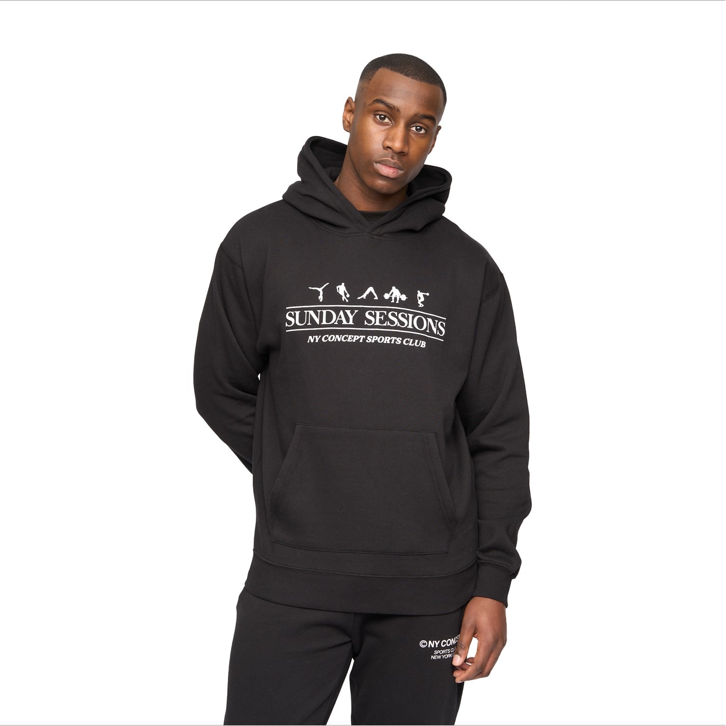 Mikina NY Concept Black 4584978 Session Hoodie - 1