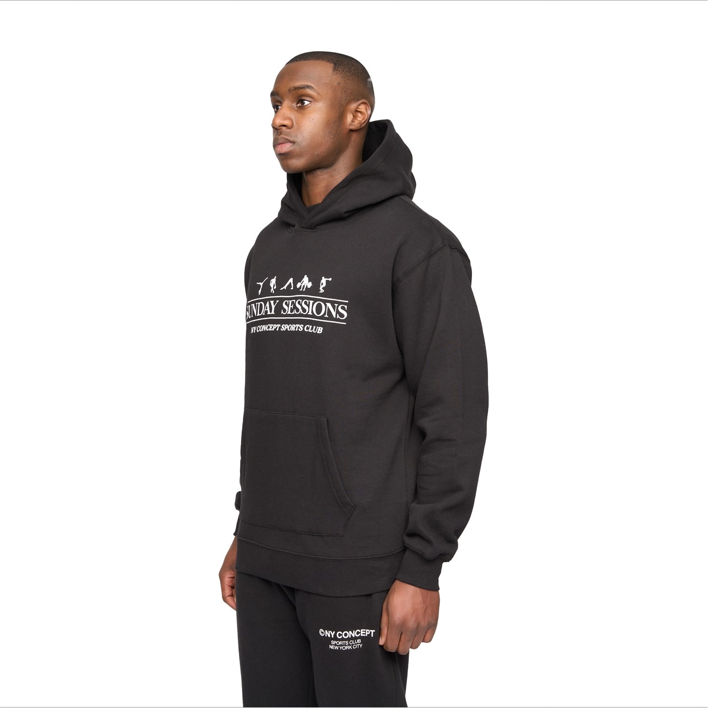 Mikina NY Concept Black 4584978 Session Hoodie - 5